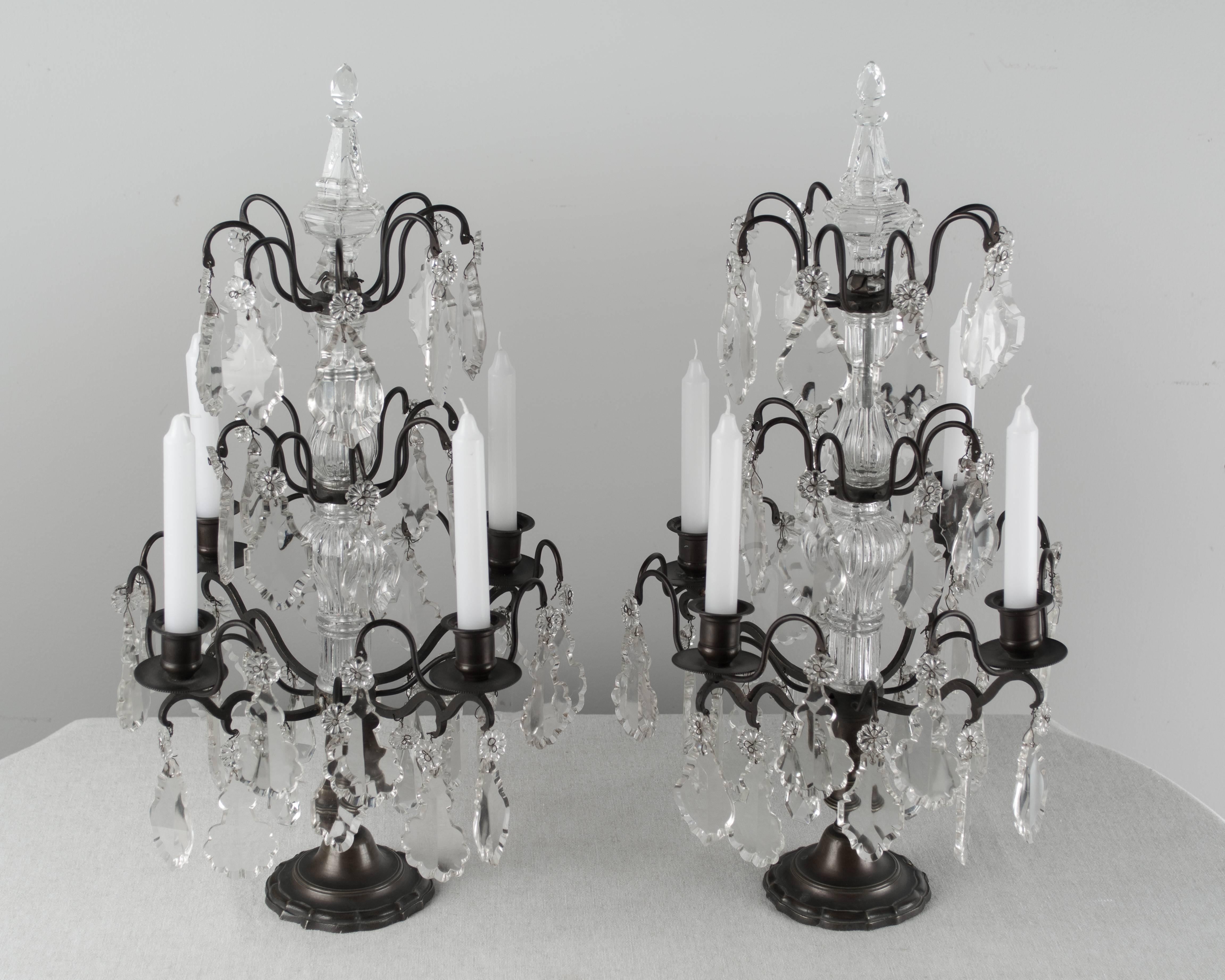 Louis XV Pair of French Girandoles or Table lights
