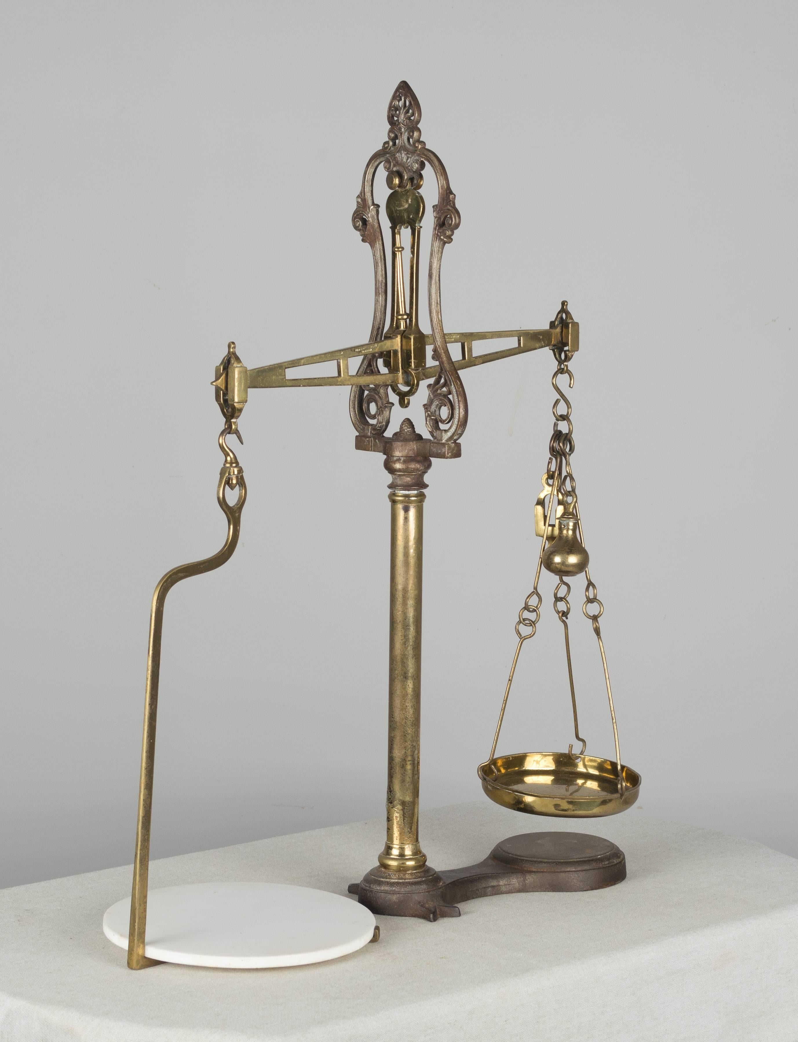 Iron and Brass Balance Scale at 1stDibs scientific balance scale