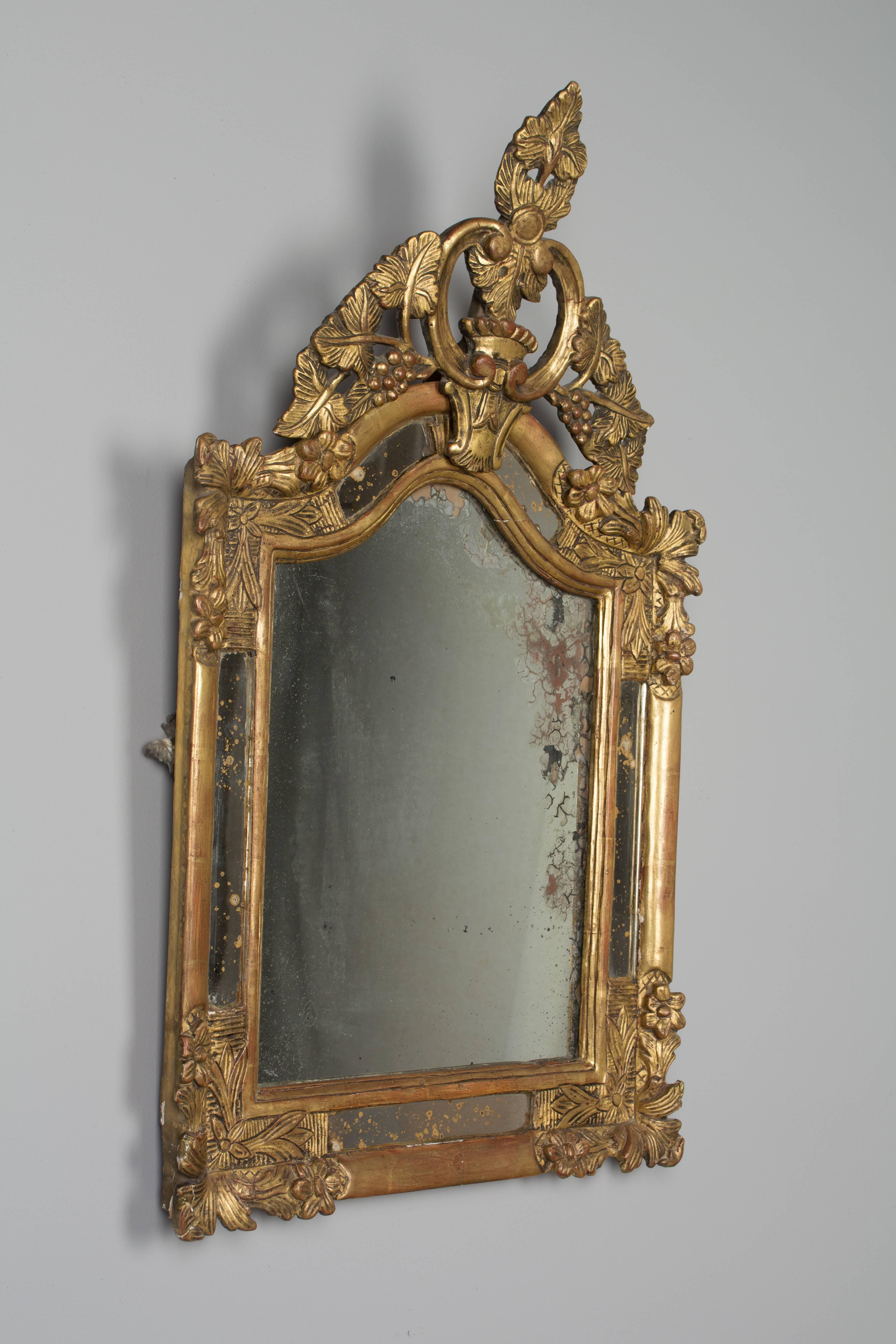 18th Century French Regence Gilt Mirror 2
