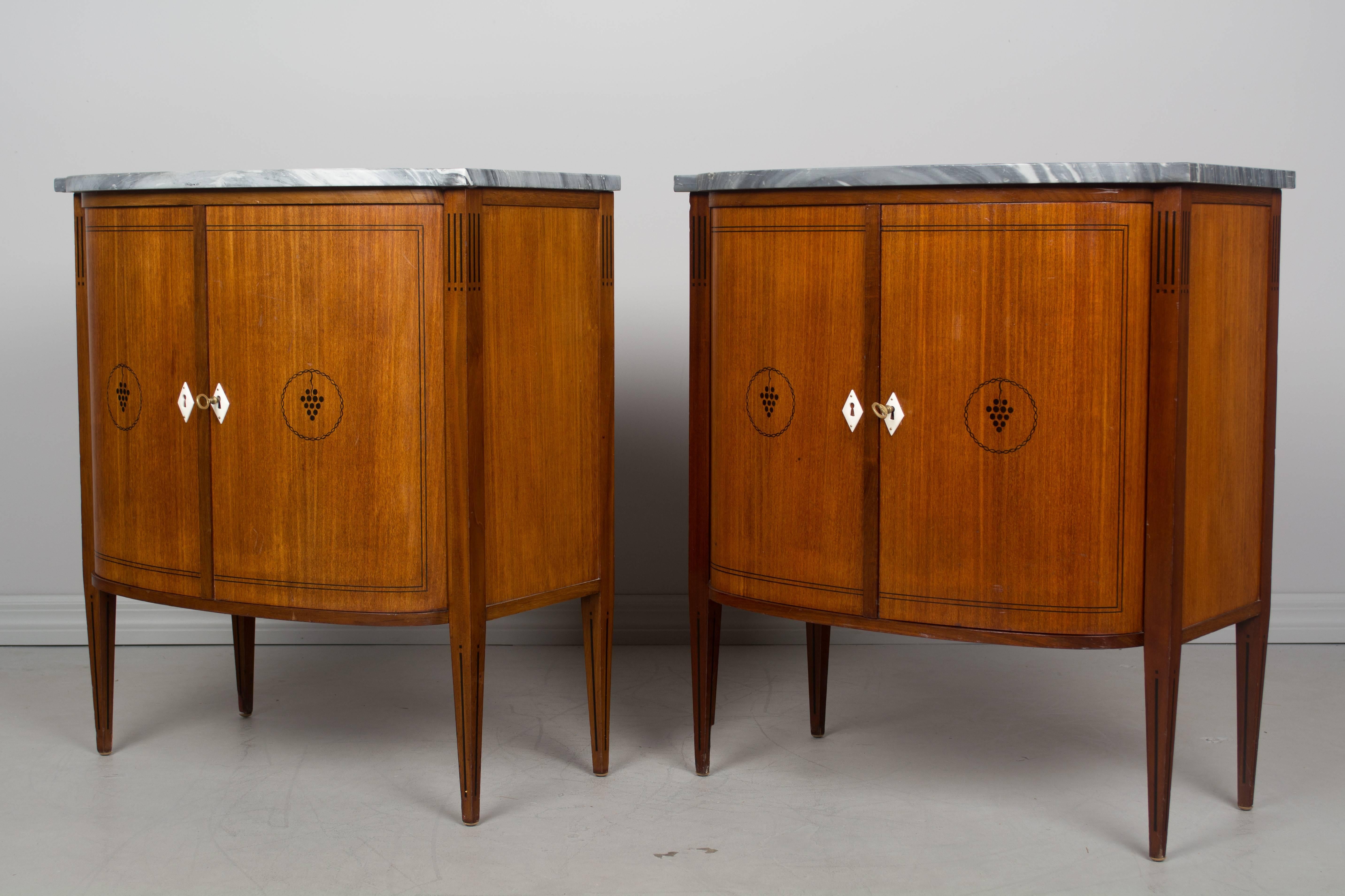 20th Century Pair of French Art Deco Style Cabinets