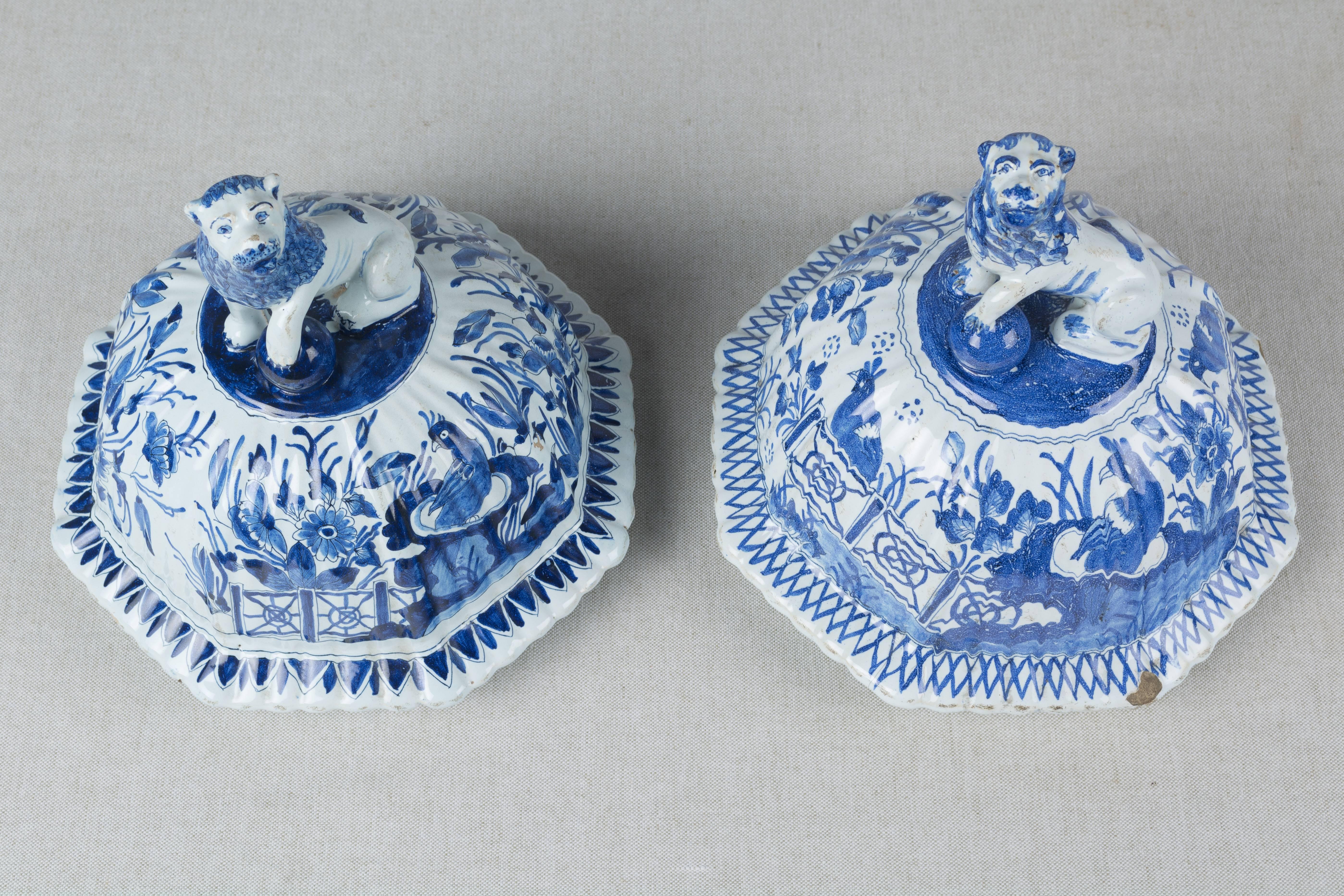 Pair of Large 17th Century Delft Jars 3