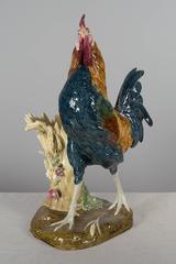 19th Century French Majolica Rooster