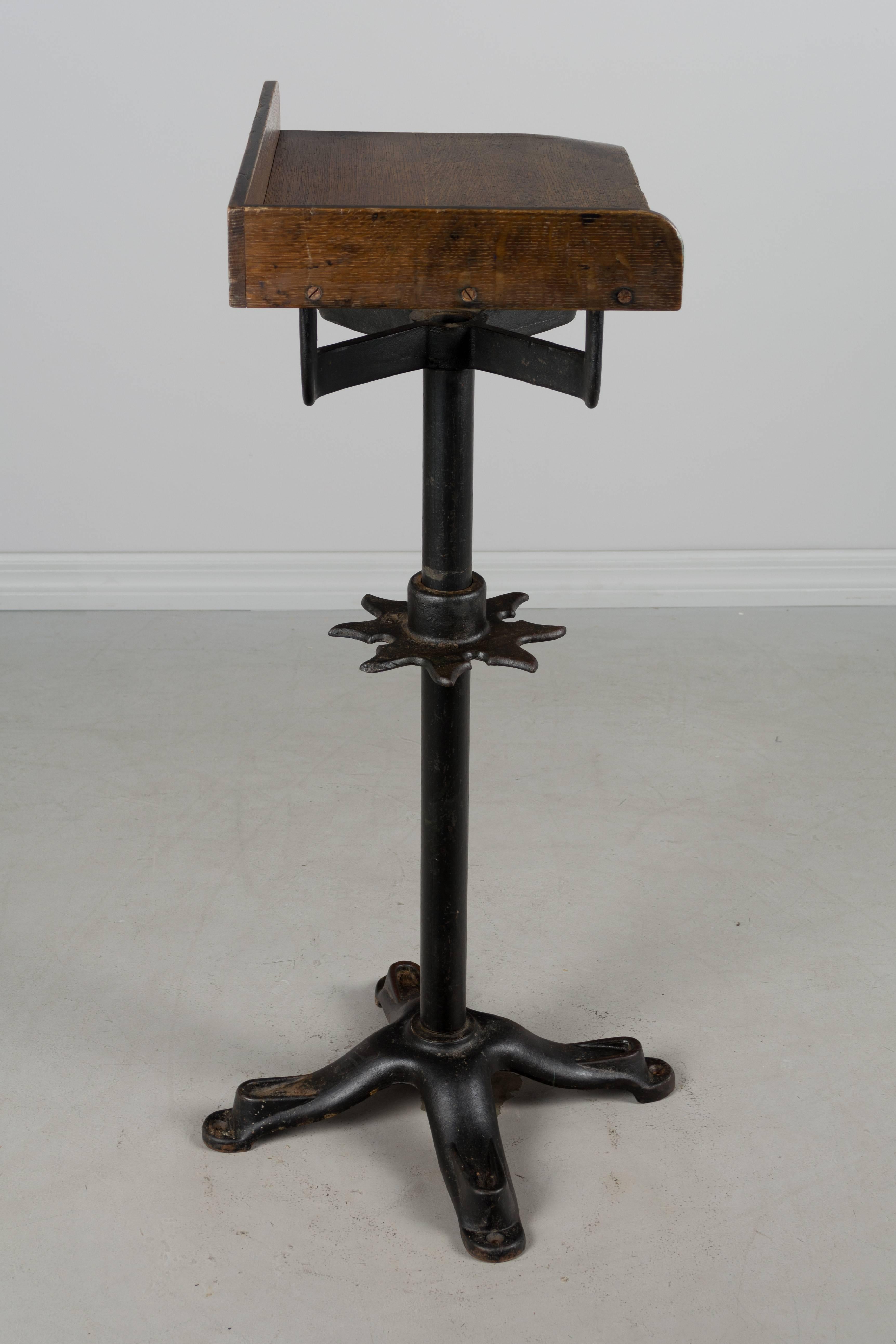 19th Century French Industrial Cast Iron Table 2