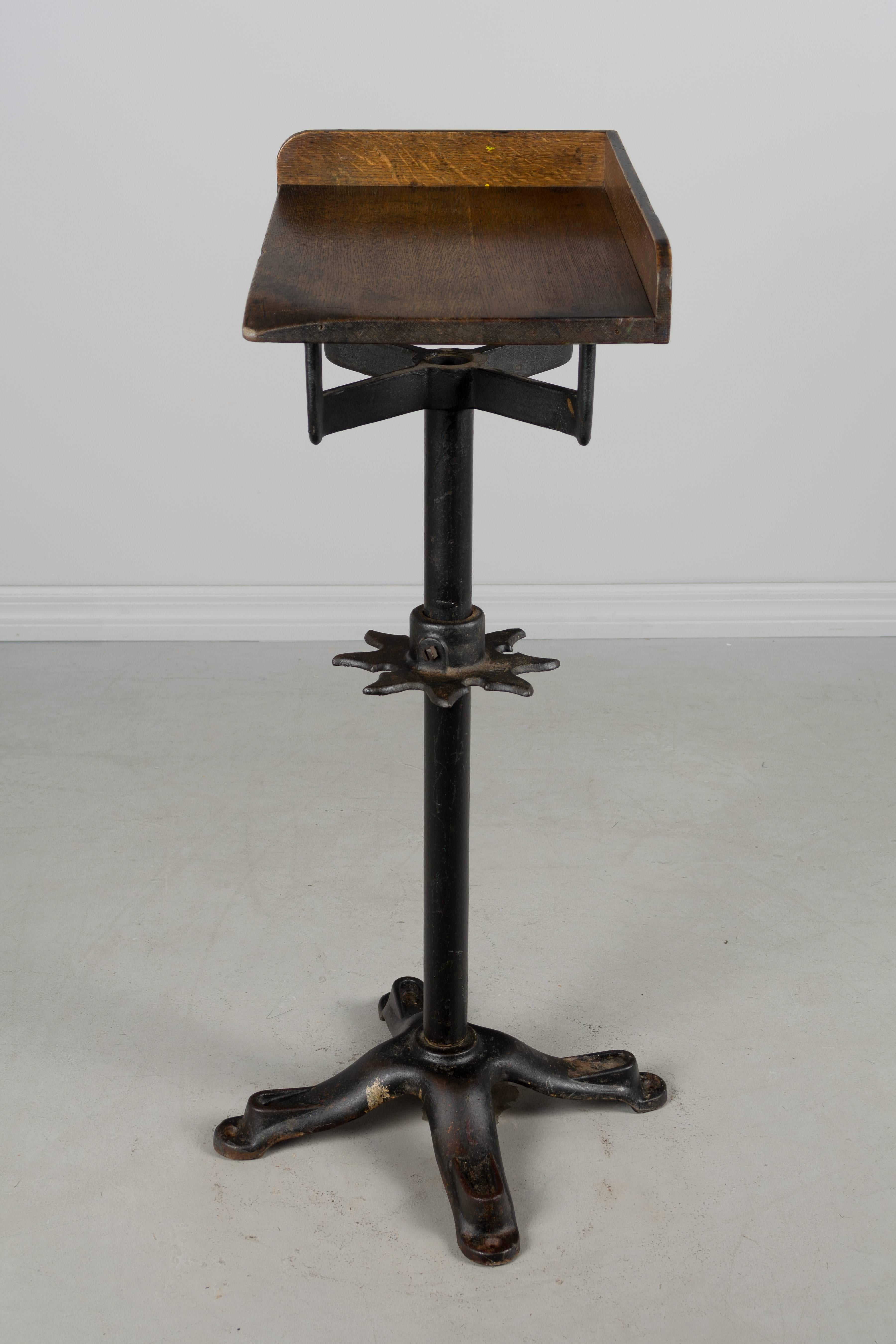 19th Century French Industrial Cast Iron Table 3