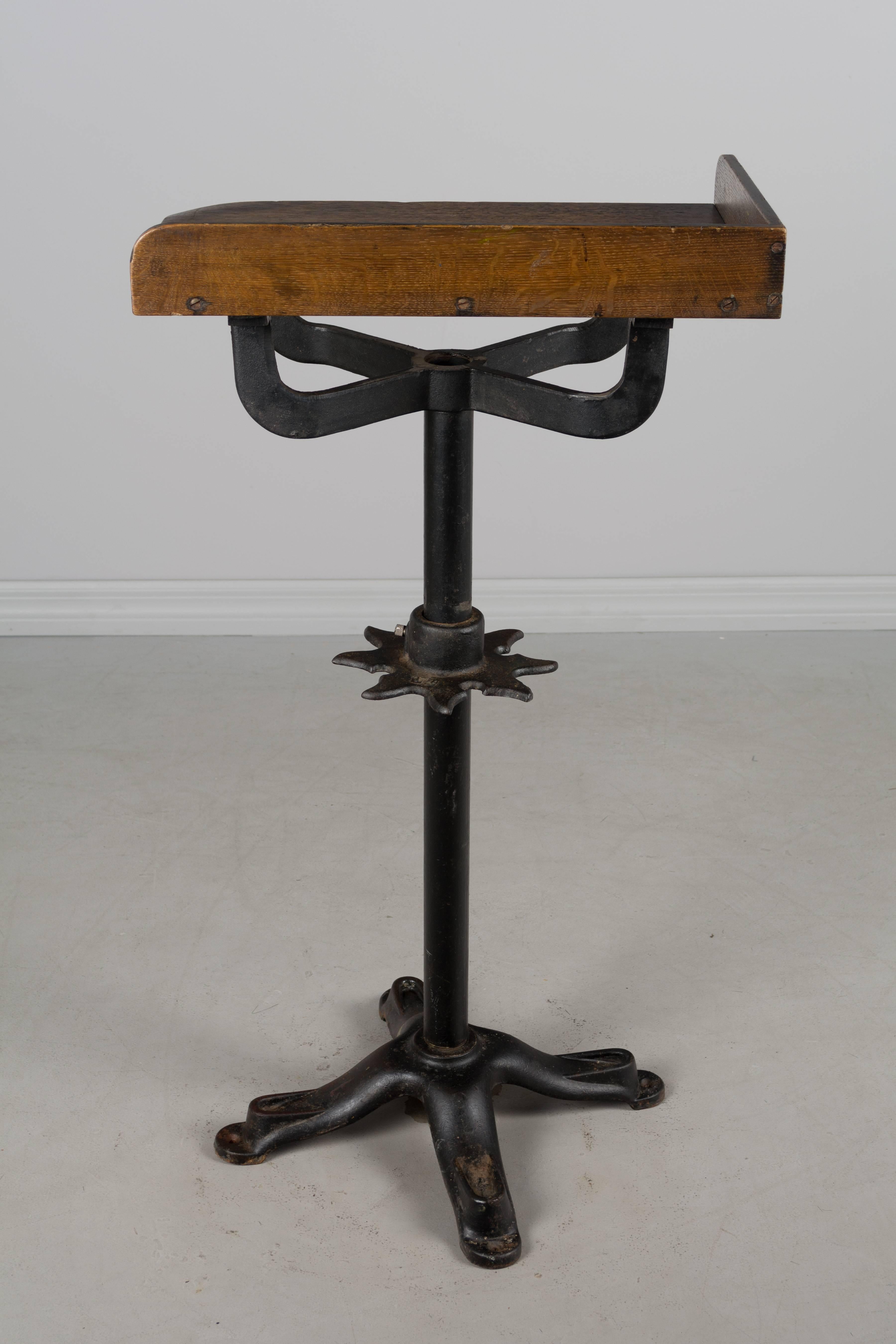 19th Century French Industrial Cast Iron Table 1