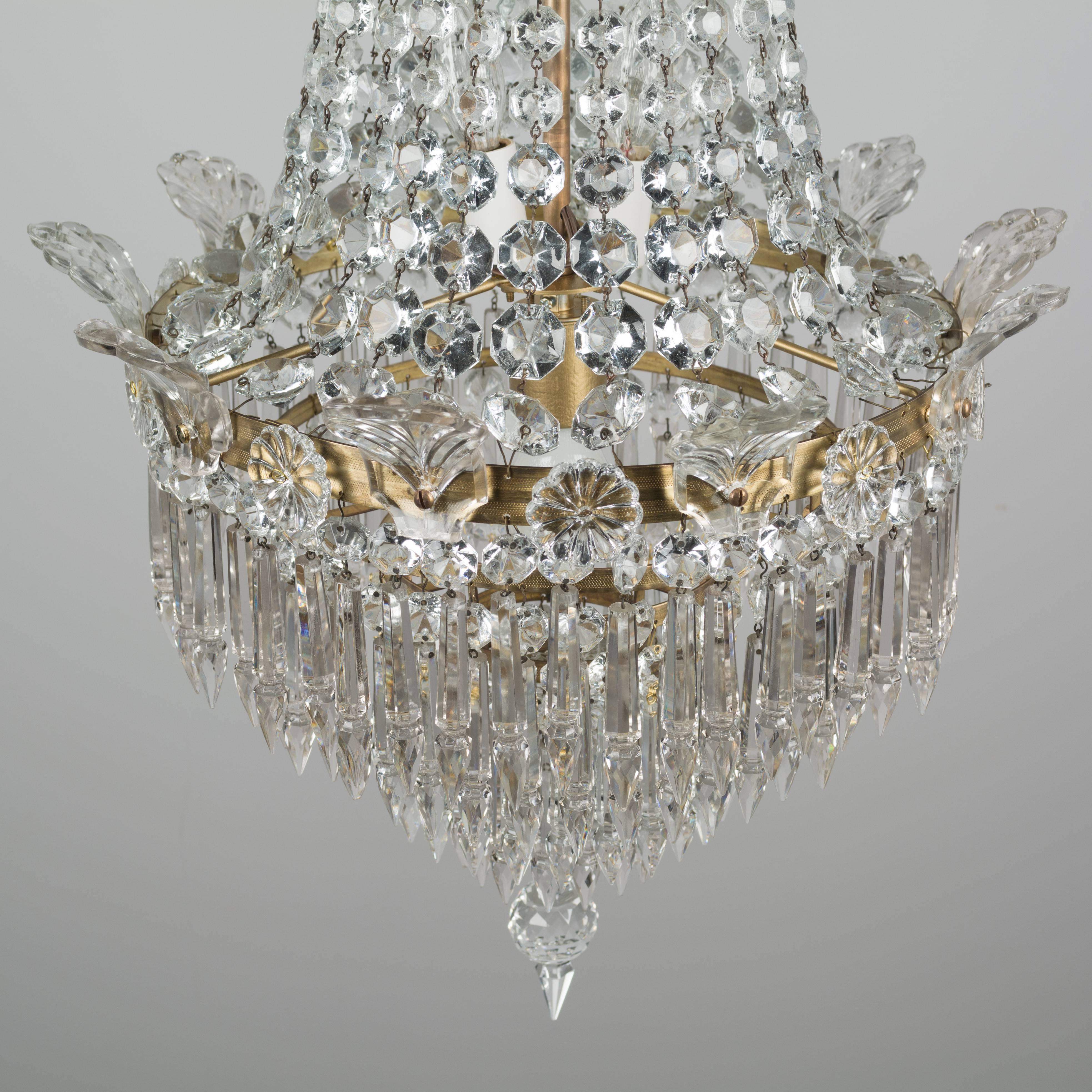 French Empire Style Crystal Chandelier 4