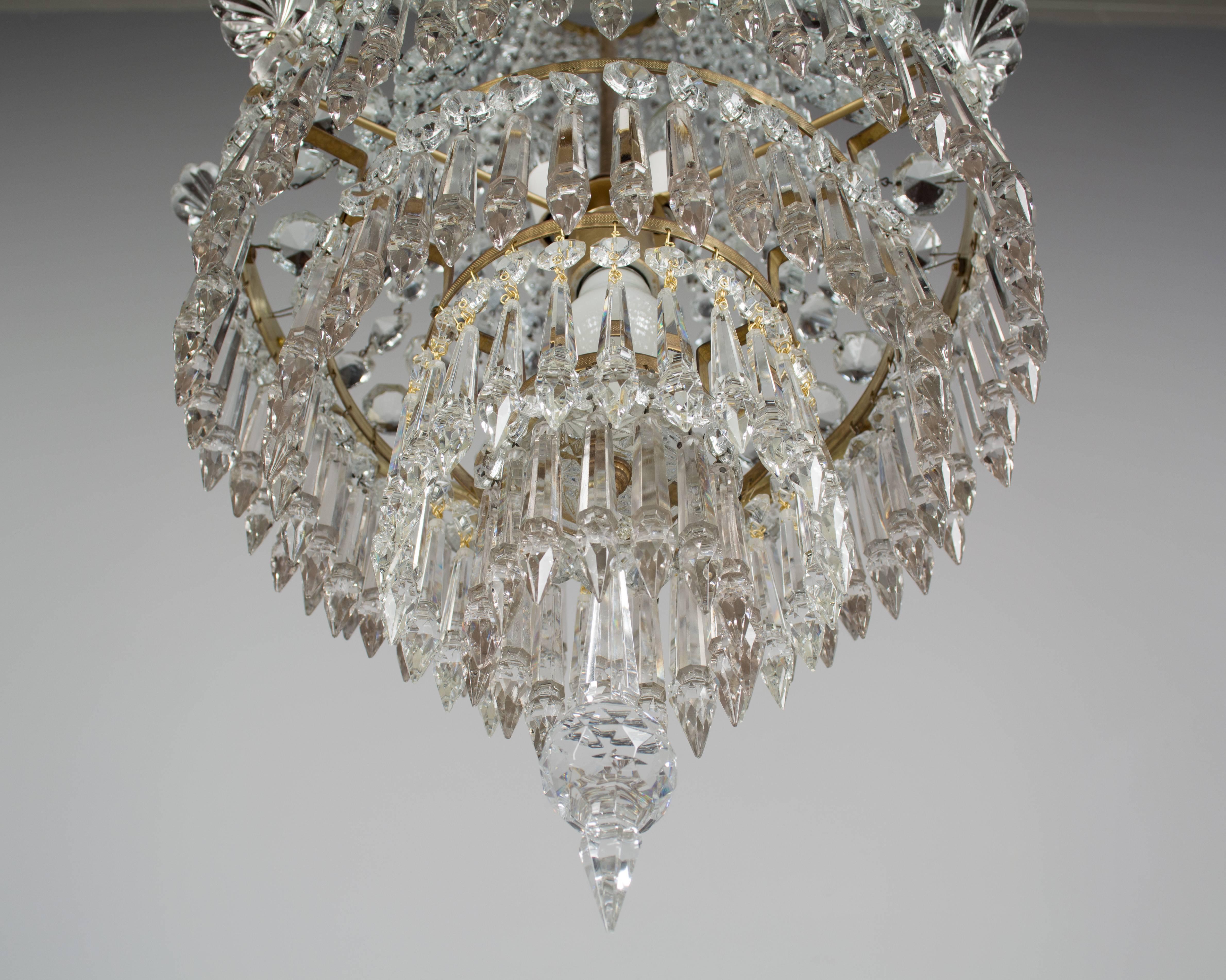 French Empire Style Crystal Chandelier 1