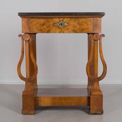 19th Century French Empire Marble-Top Console
