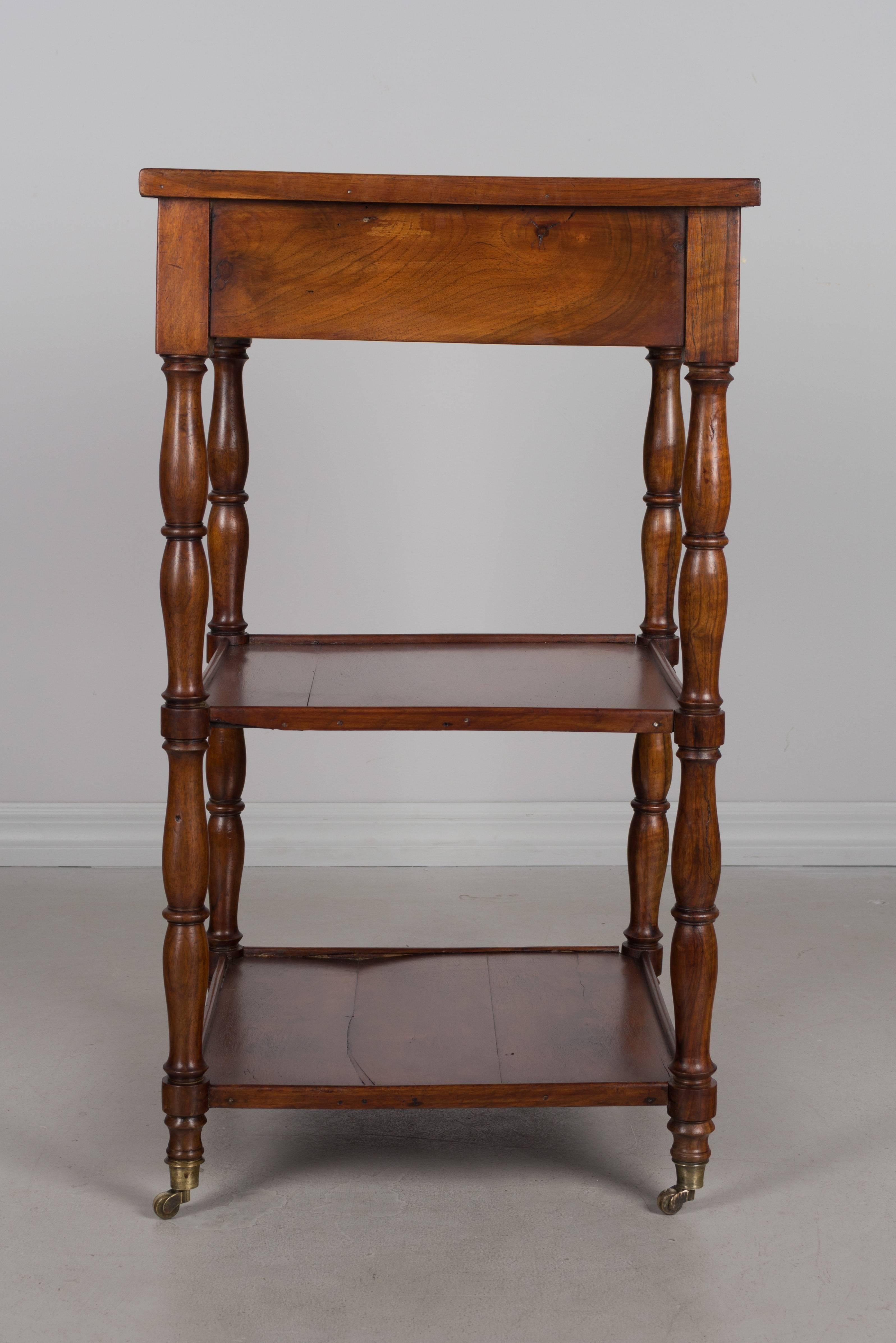 Turned 19th Century French Louis-Philippe Side Table