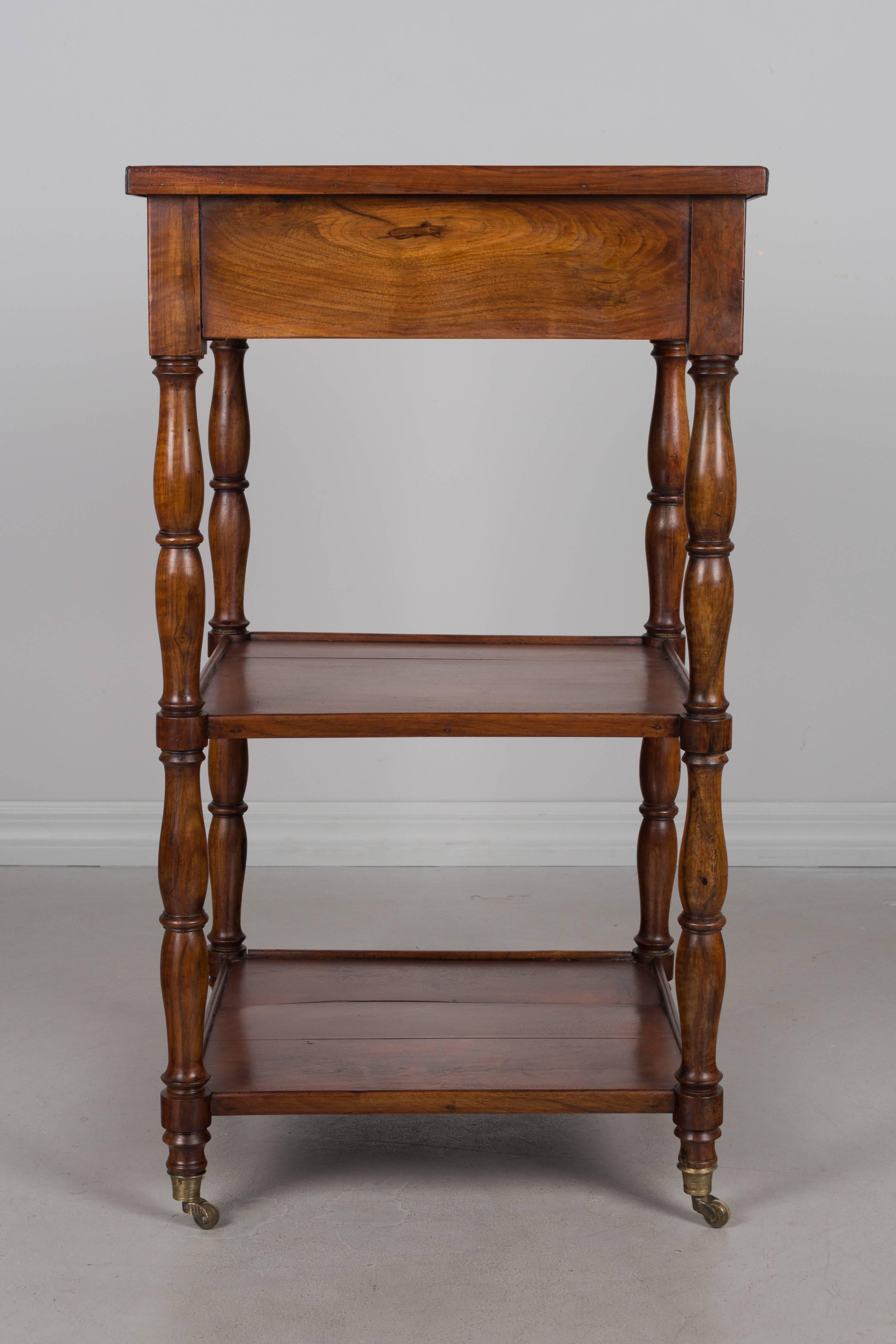 19th Century French Louis-Philippe Side Table In Excellent Condition In Winter Park, FL