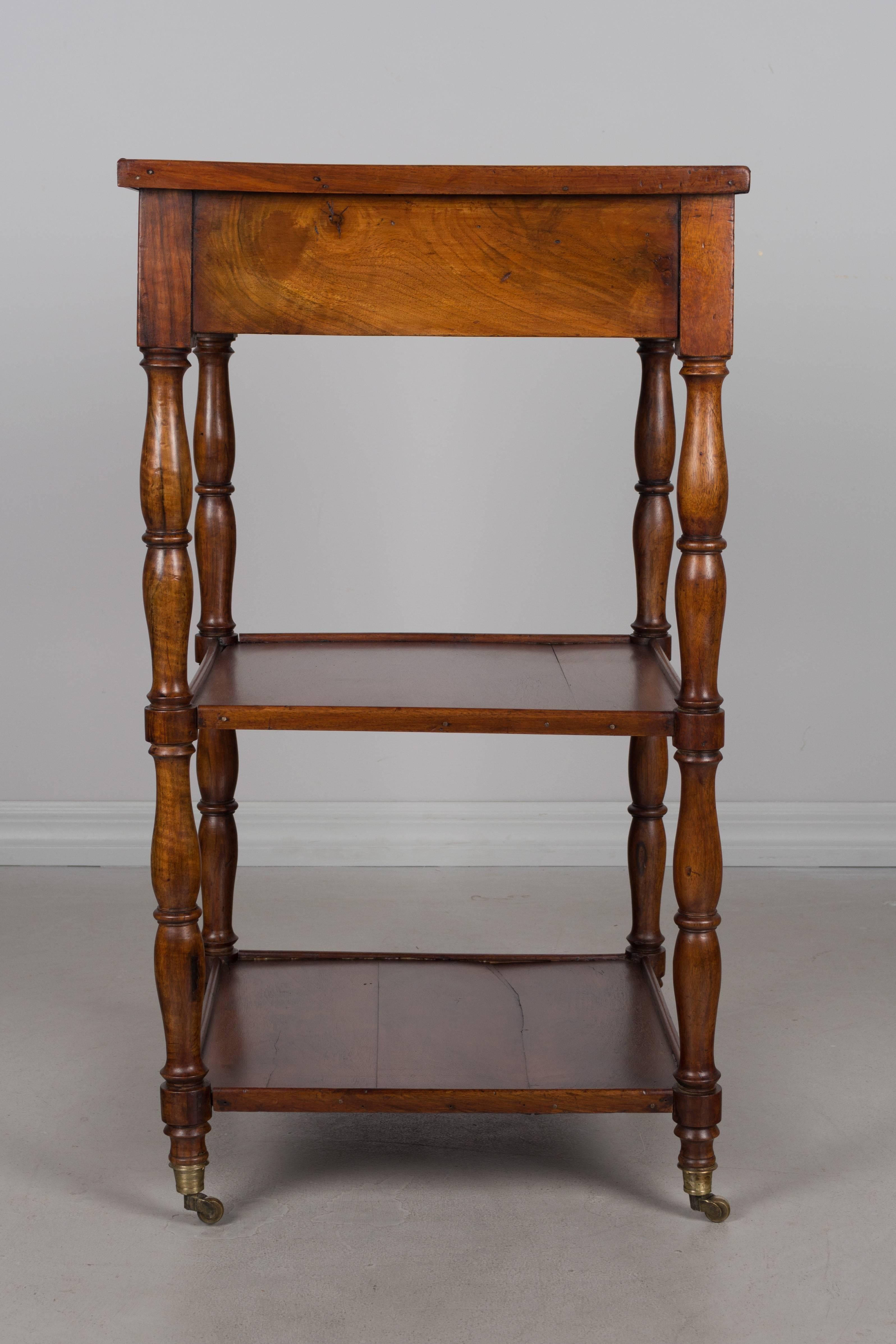 Mahogany 19th Century French Louis-Philippe Side Table