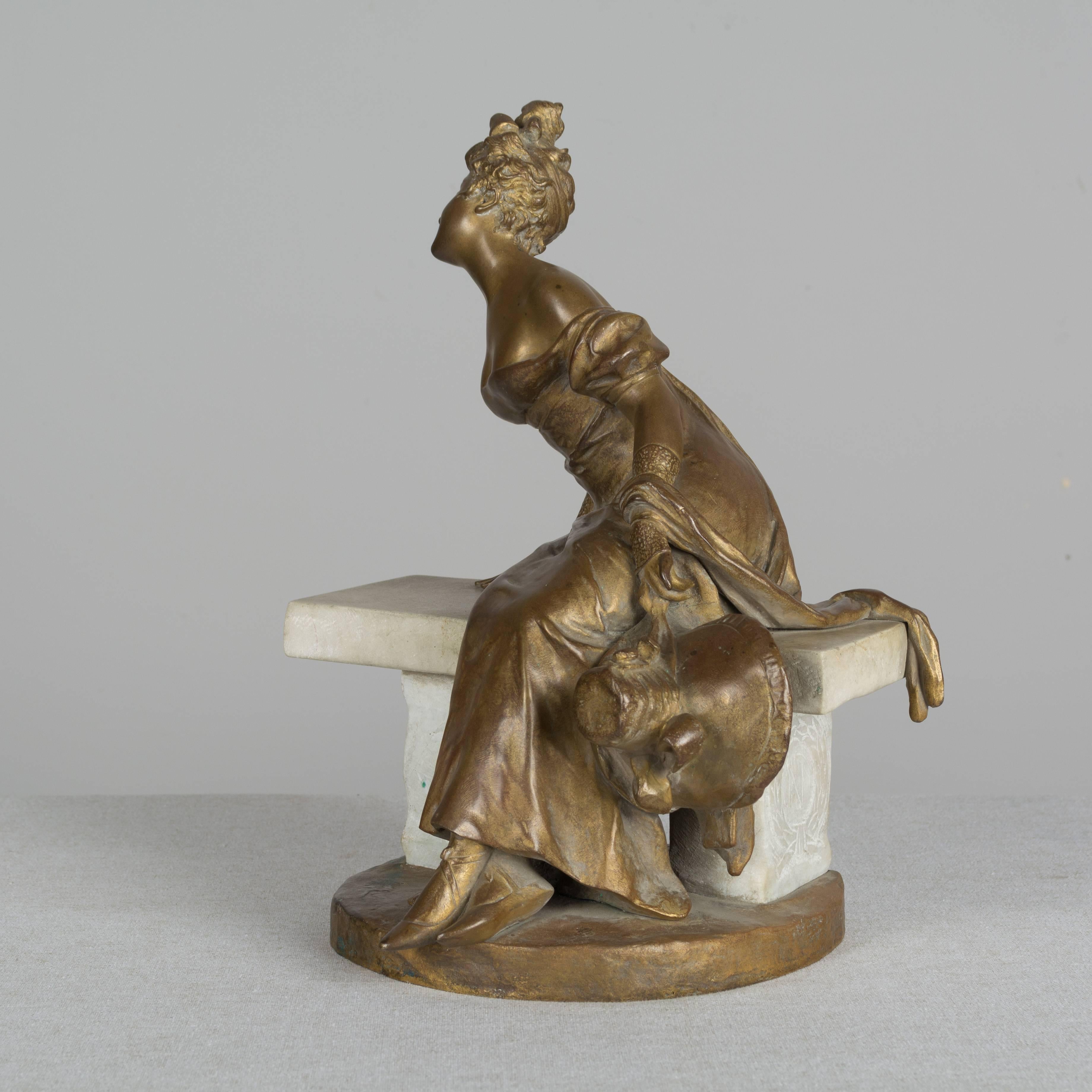 French Bronze by Georges Van der Straeten 1