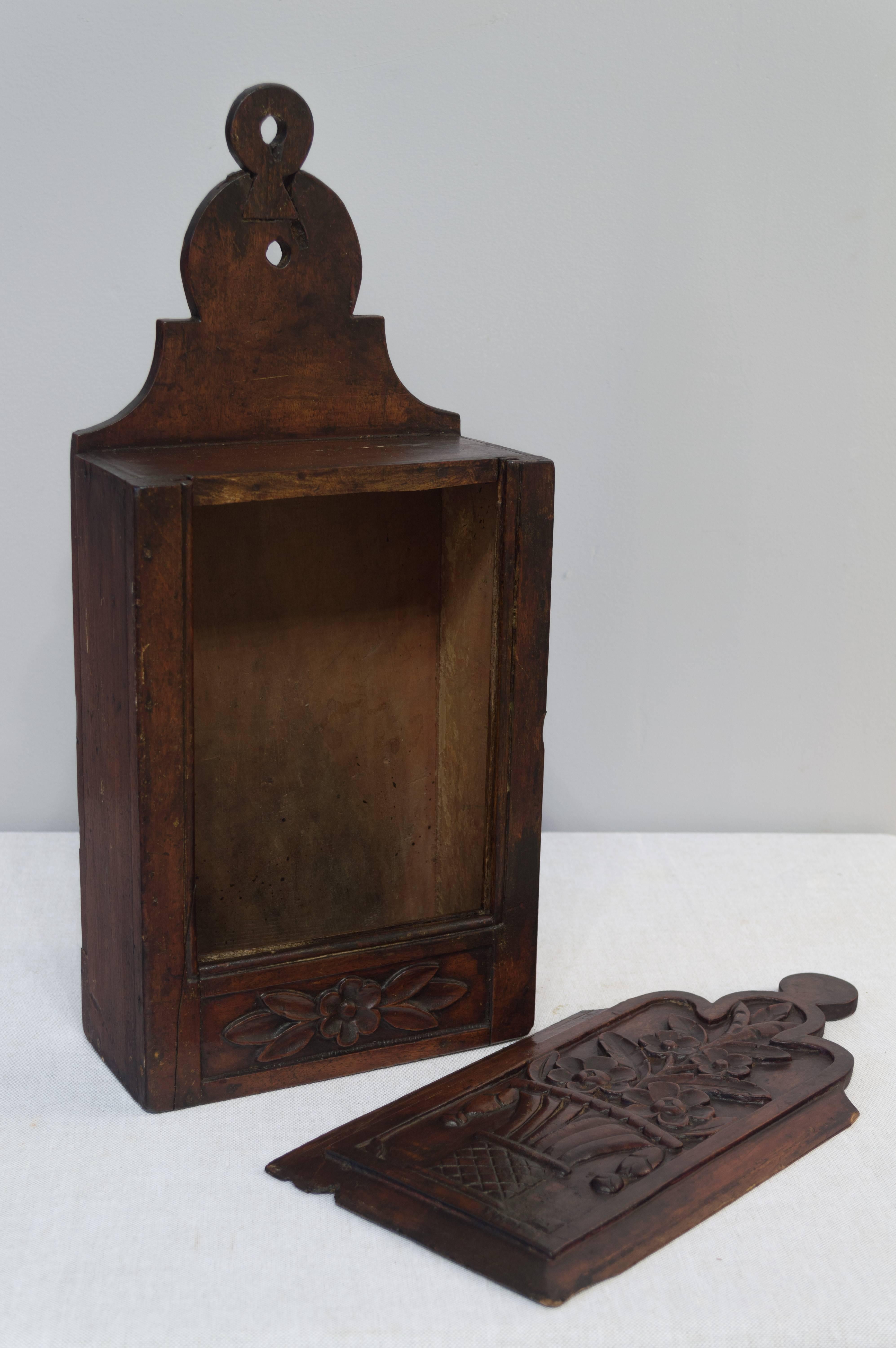 Hand-Carved 18th Century French Fariniere or Flour Box For Sale