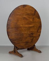 19th Century French Wine Tasting Table or Tilt-Top Table