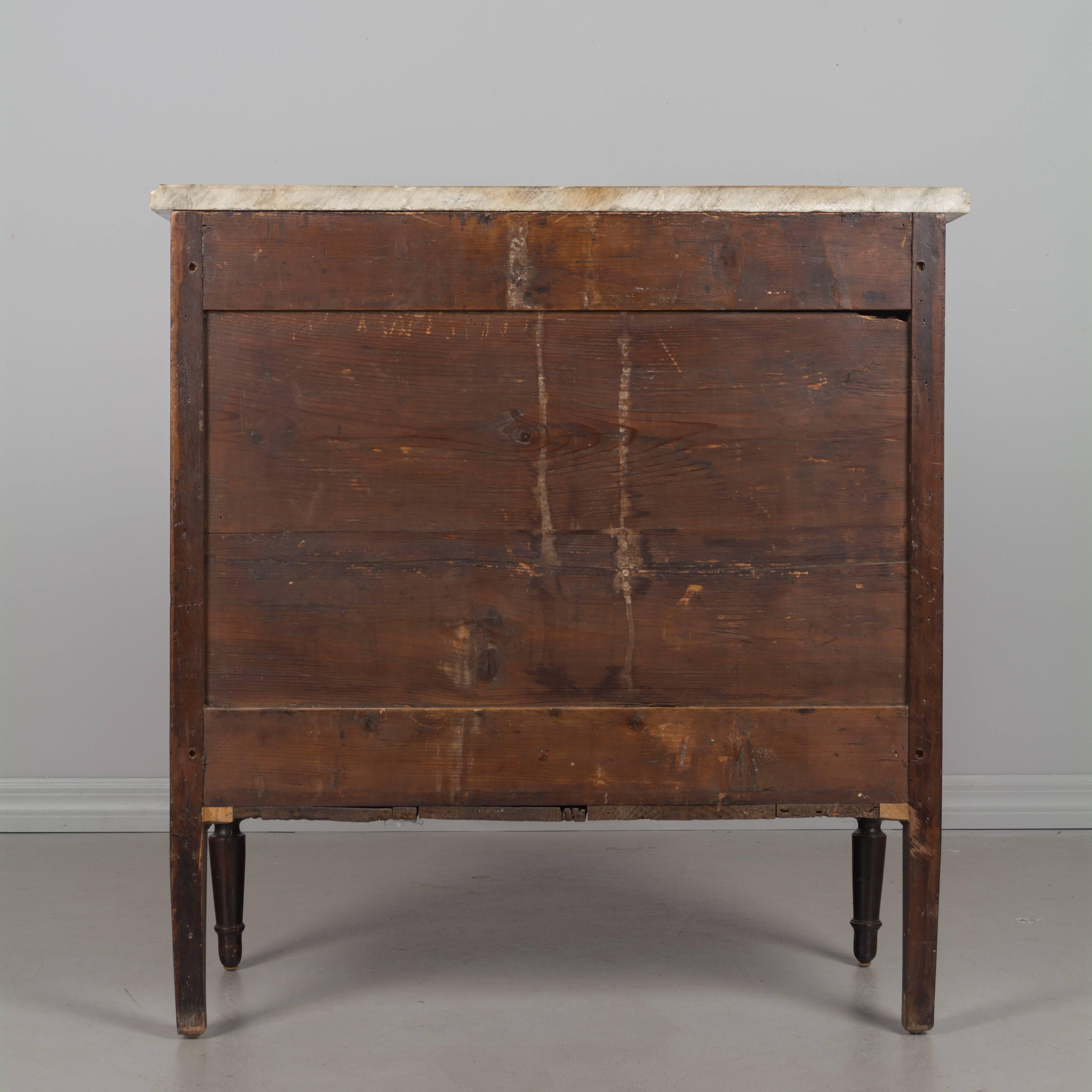 French Louis XVI Style Marquetry Commode 1