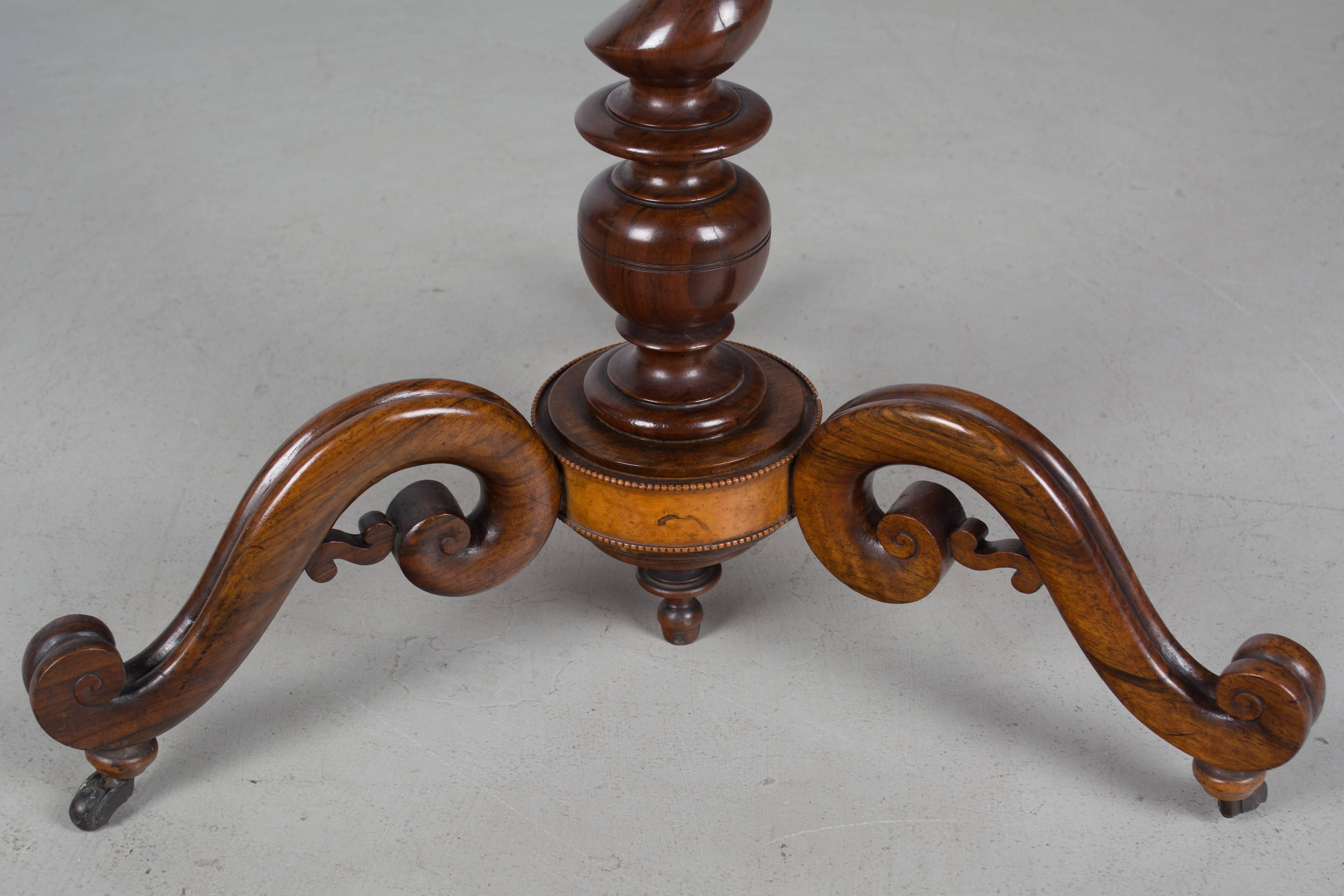 19th Century French Tilt-Top Game Table 3