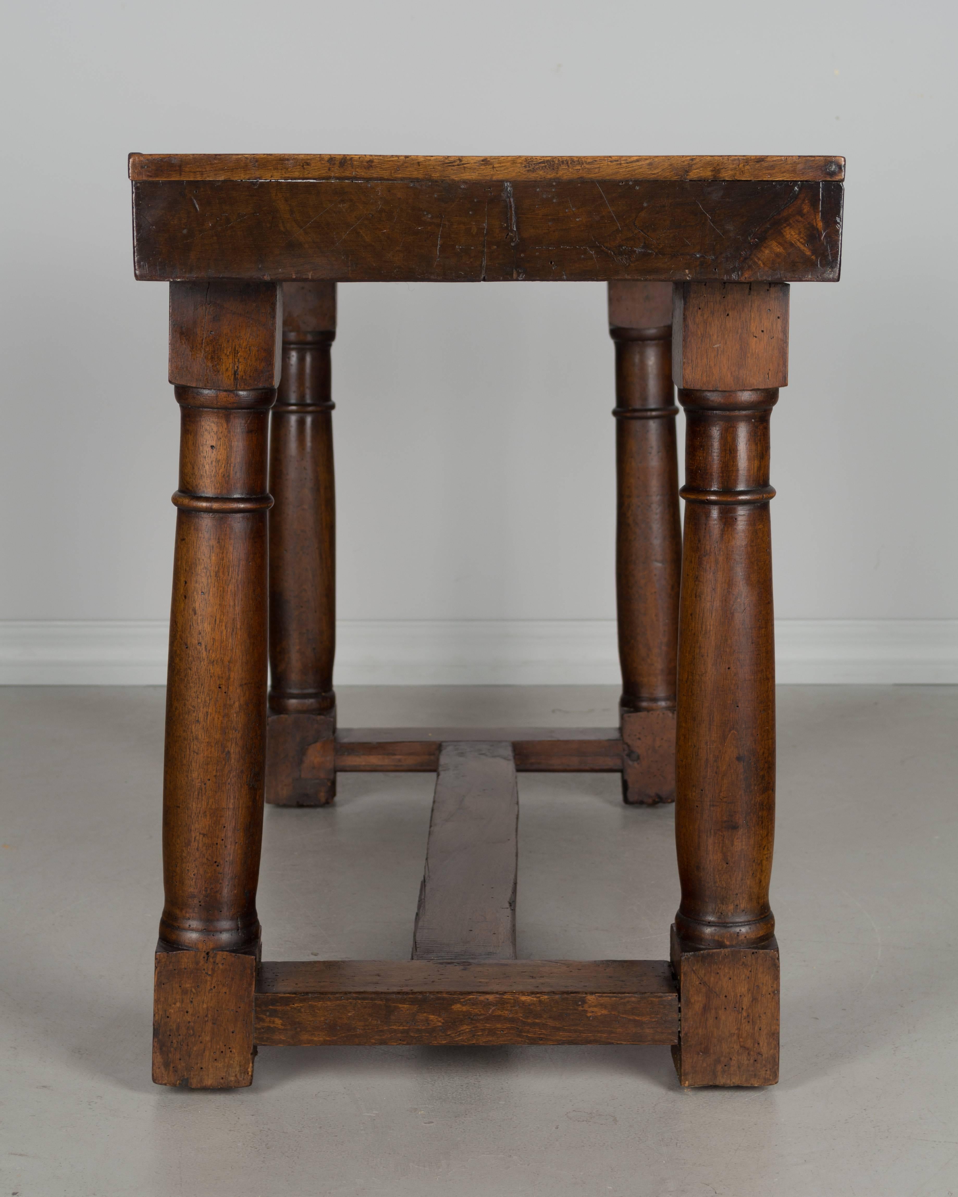 19th Century French Solid Walnut Work Table In Excellent Condition In Winter Park, FL