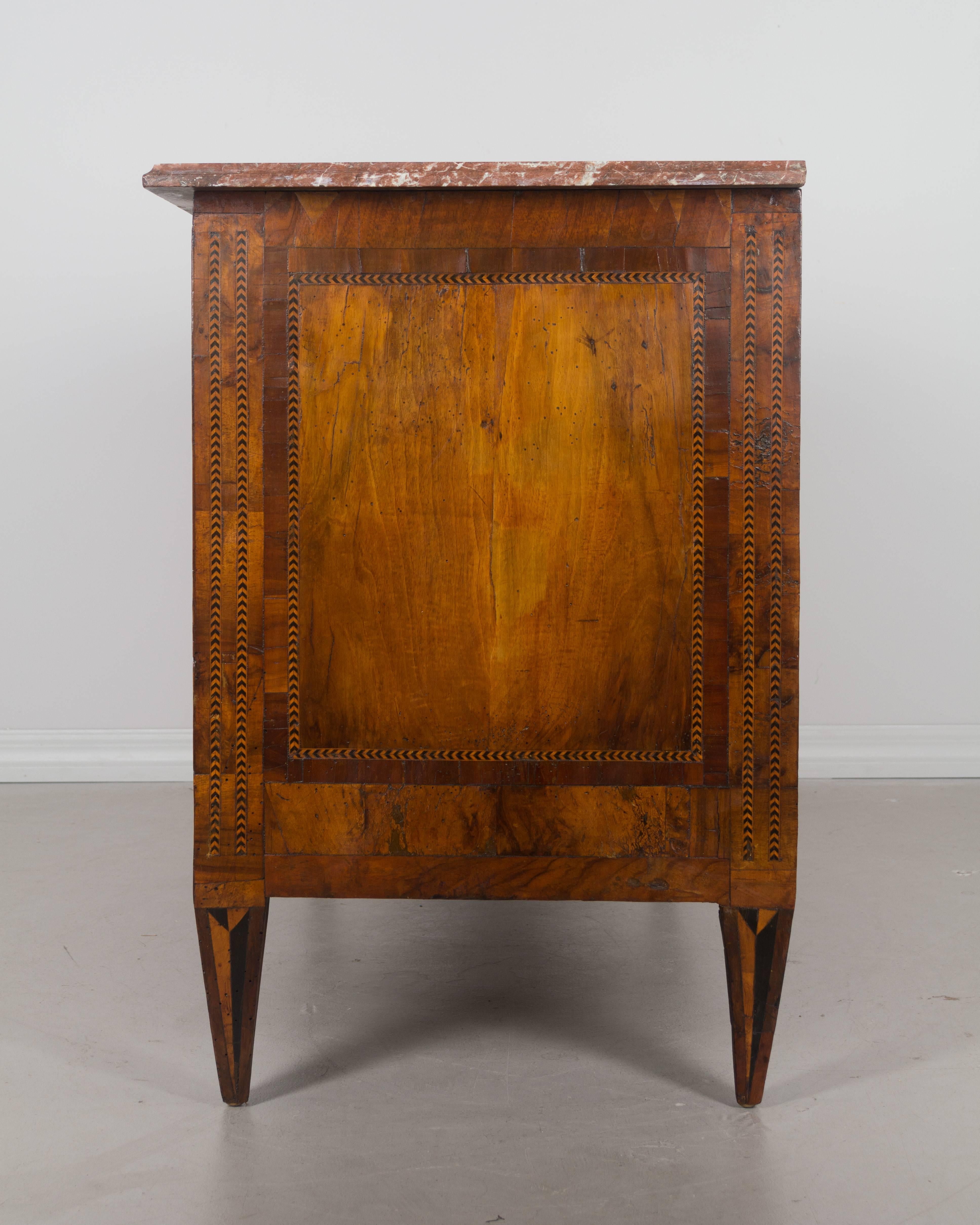 18th Century Louis XVI Marquetry Commode In Good Condition In Winter Park, FL