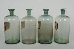 Set of Four French Apothecary Bottles