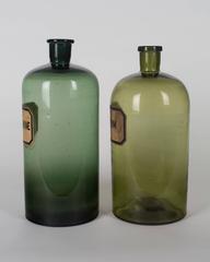 Pair of 19th Century French Apothecary Bottles