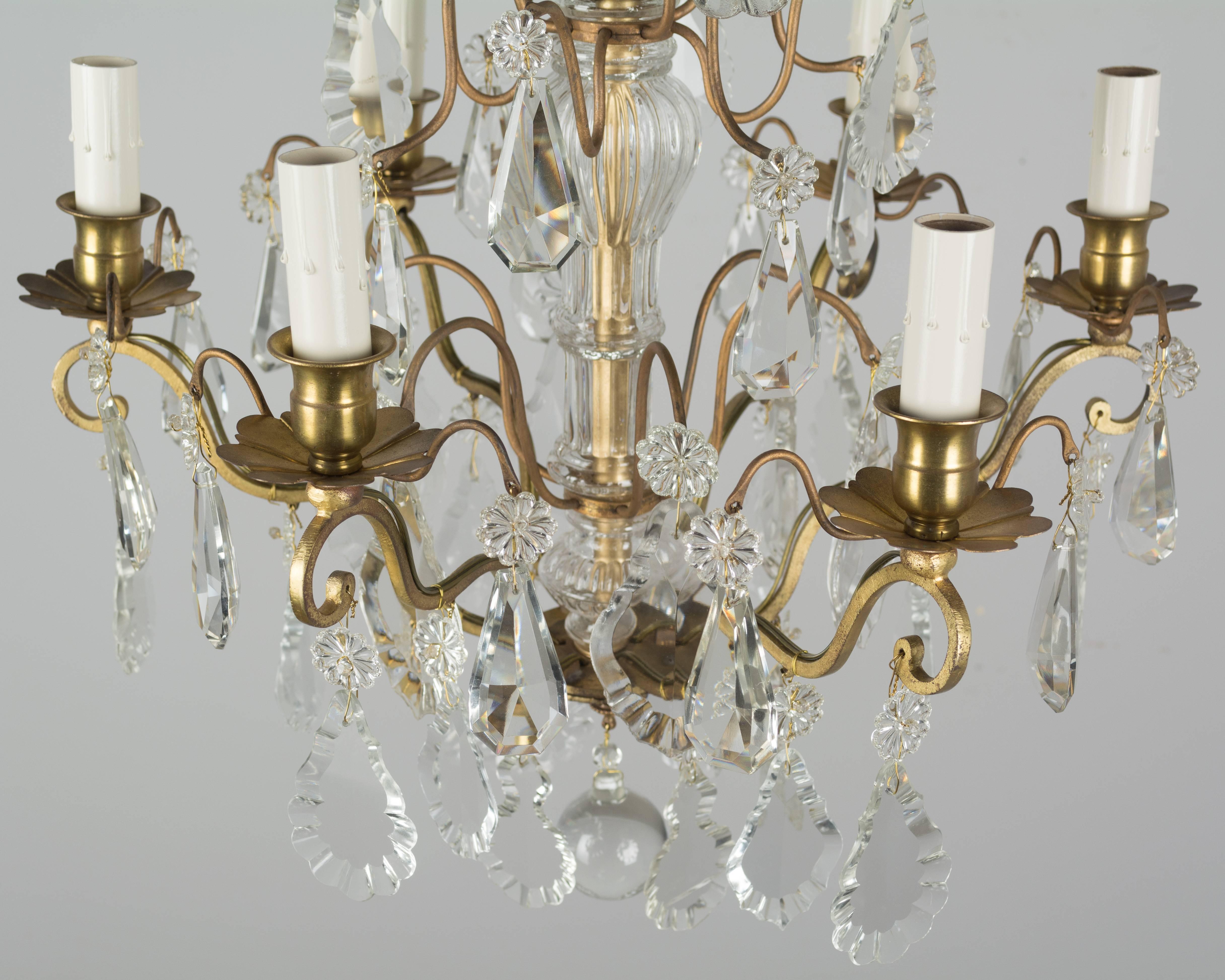 French Louis XV Style Crystal Chandelier 1