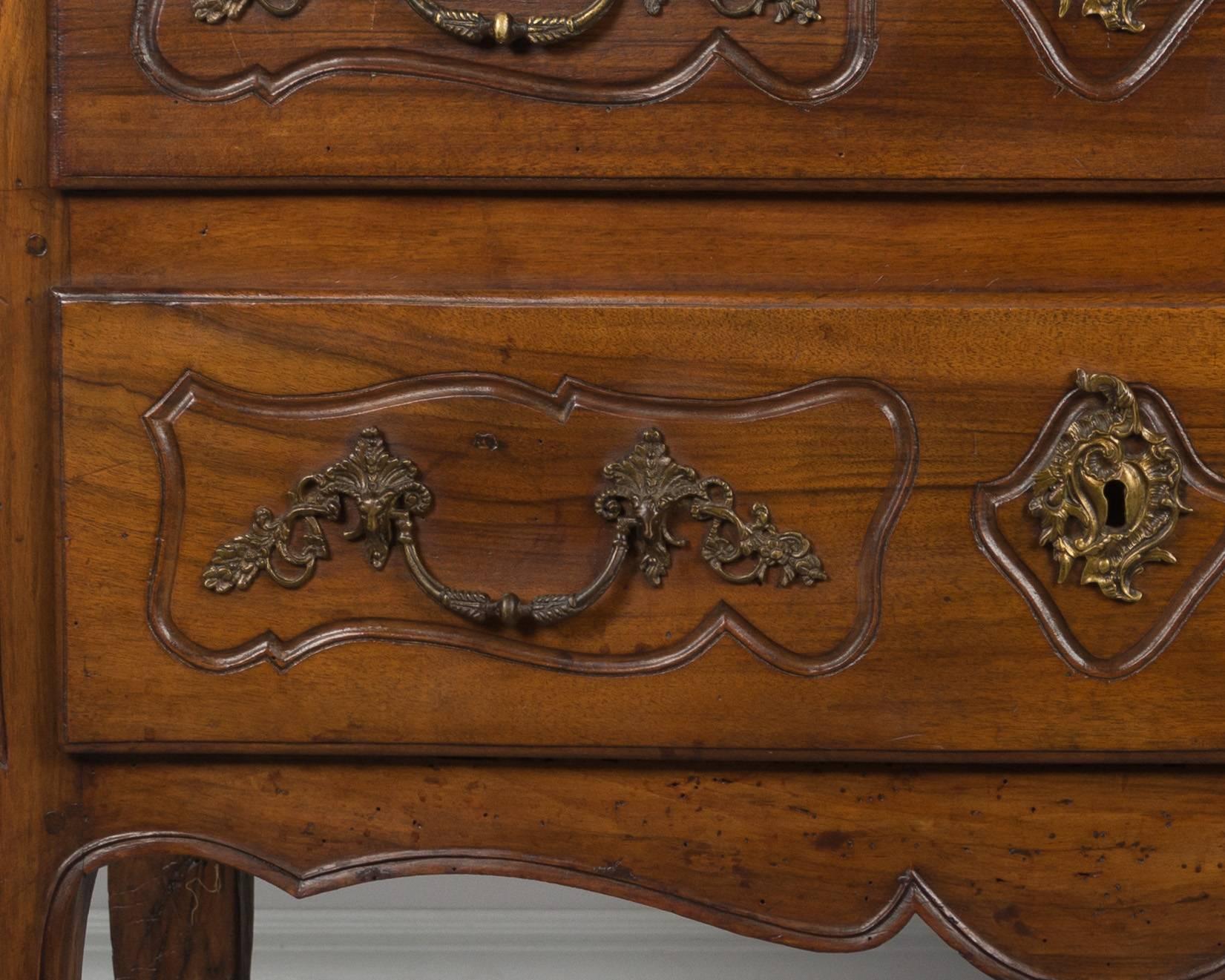 19th Century Louis XV Style Walnut Commode 2