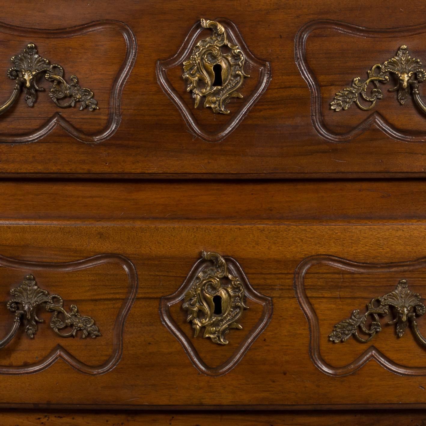 19th Century Louis XV Style Walnut Commode 3