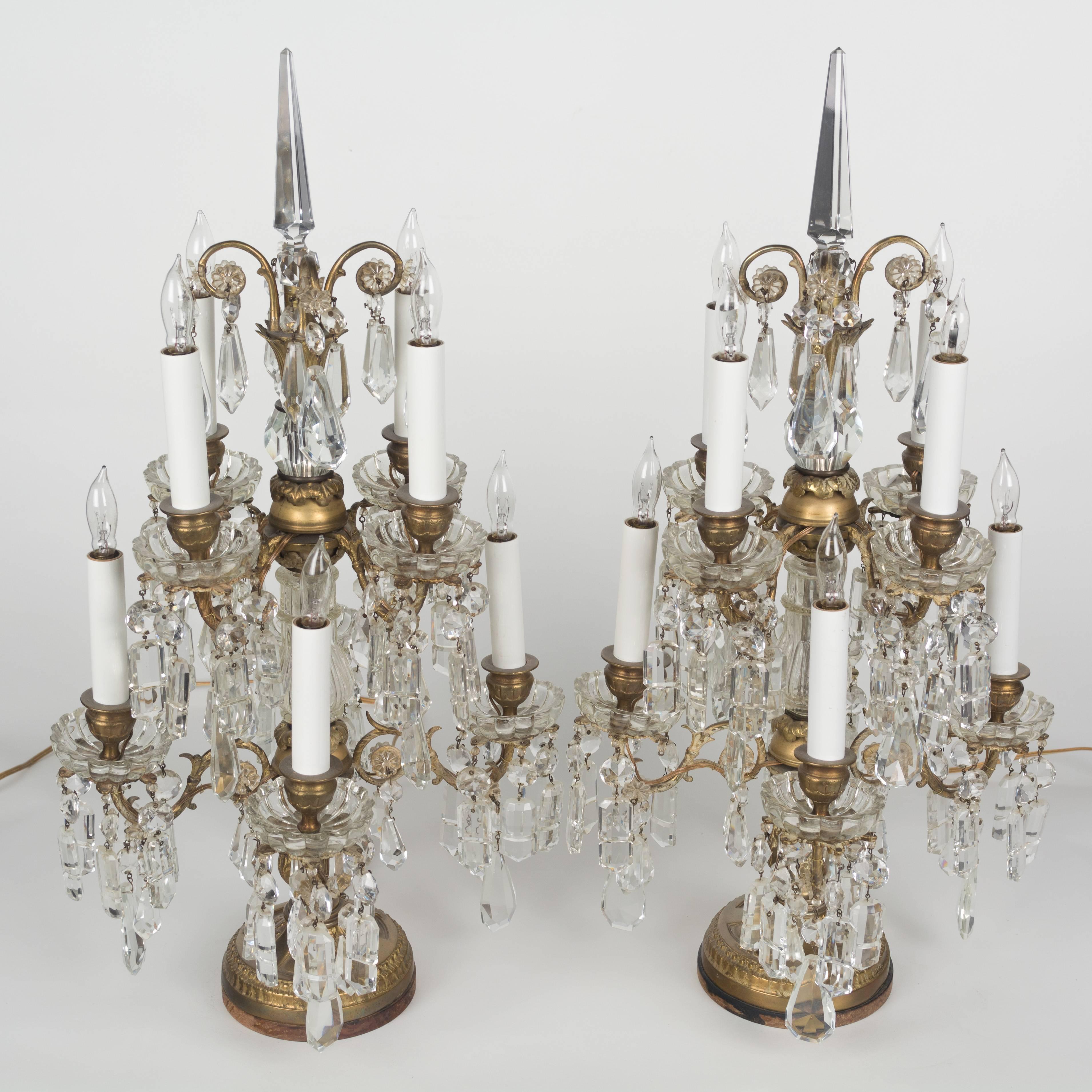 Pair of French Louis XVI Style Girandoles In Excellent Condition In Winter Park, FL