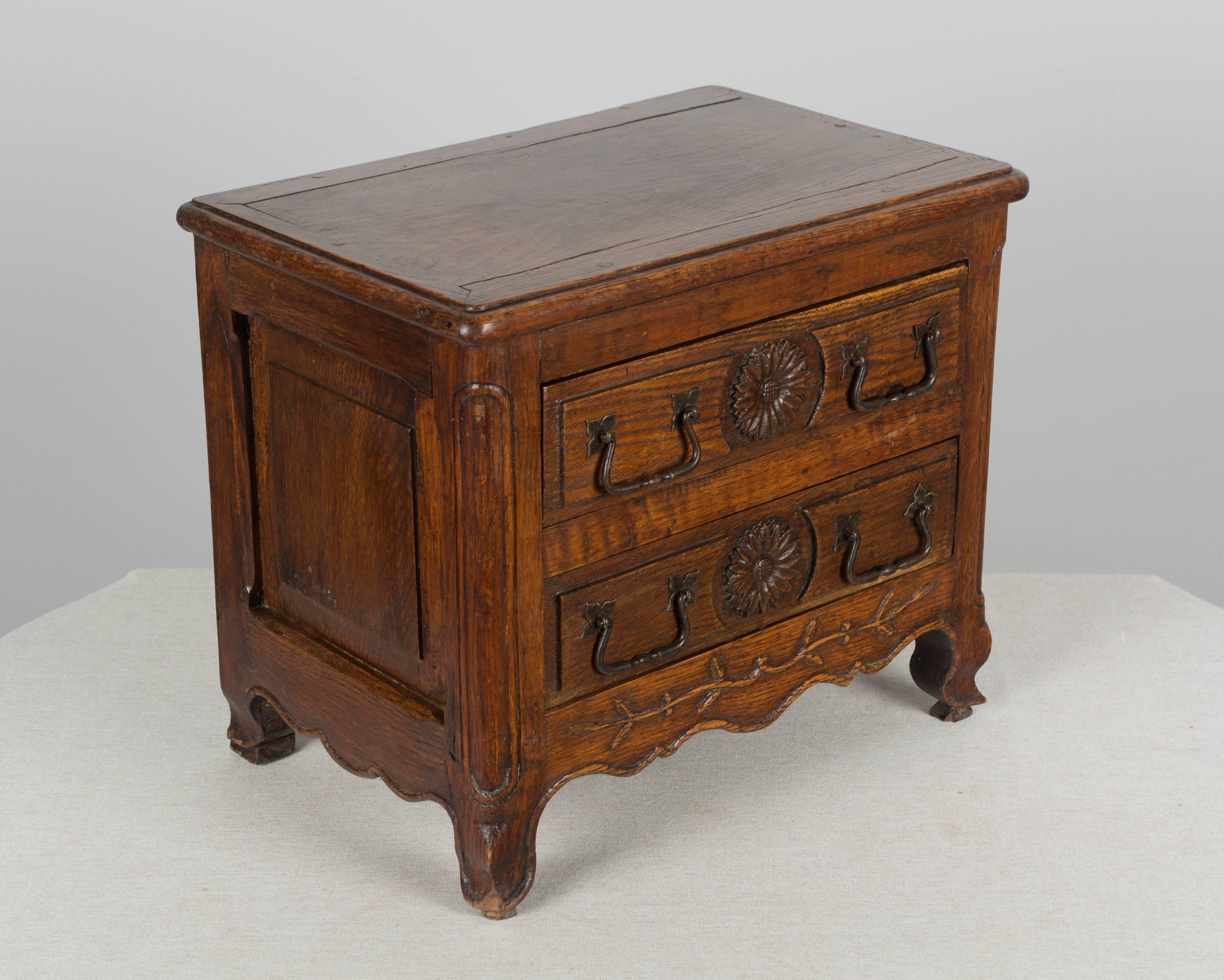 19th Century Louis XV Style Miniature Commode 3