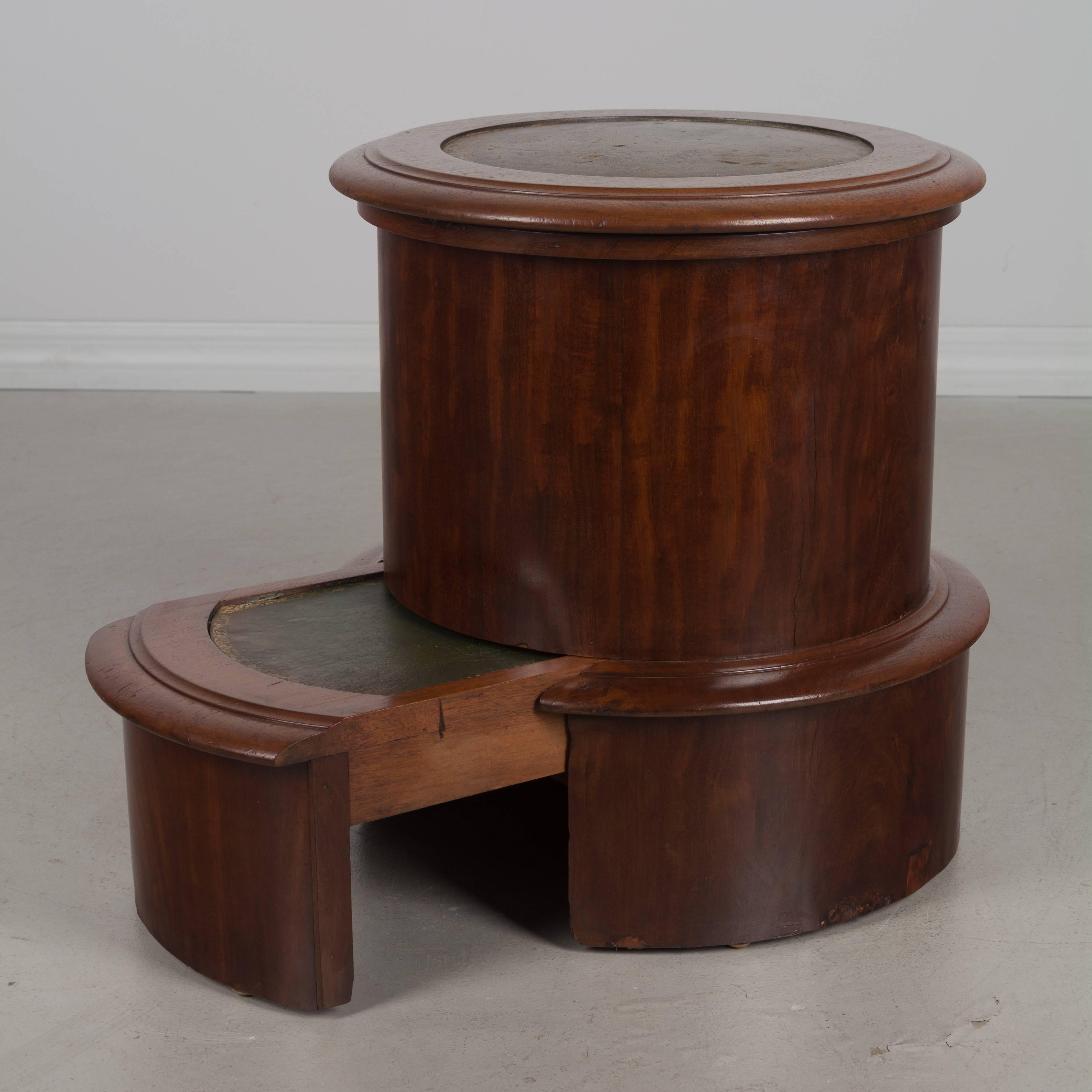 19th Century French Empire Mahogany Stool