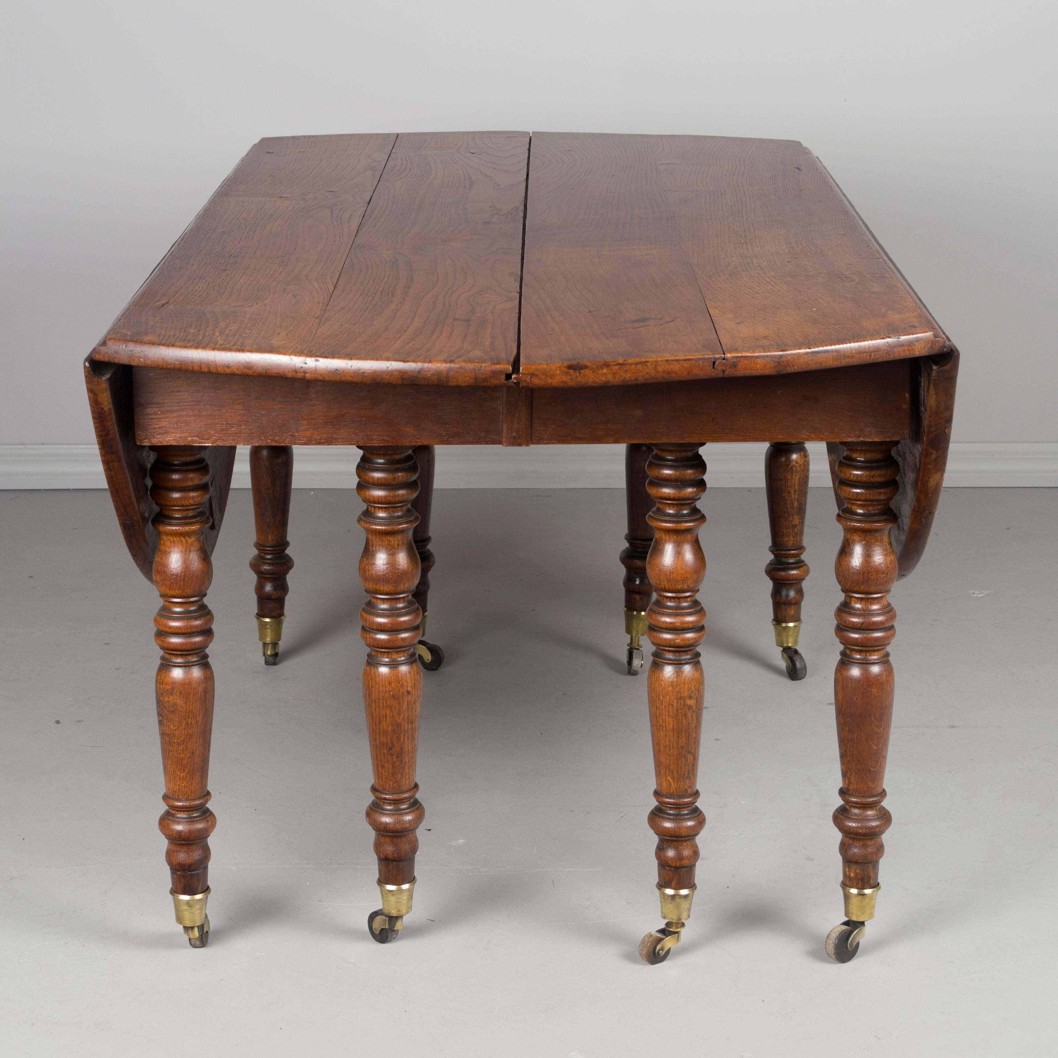 19th c. Louis Philippe Dining Table with extensions 3