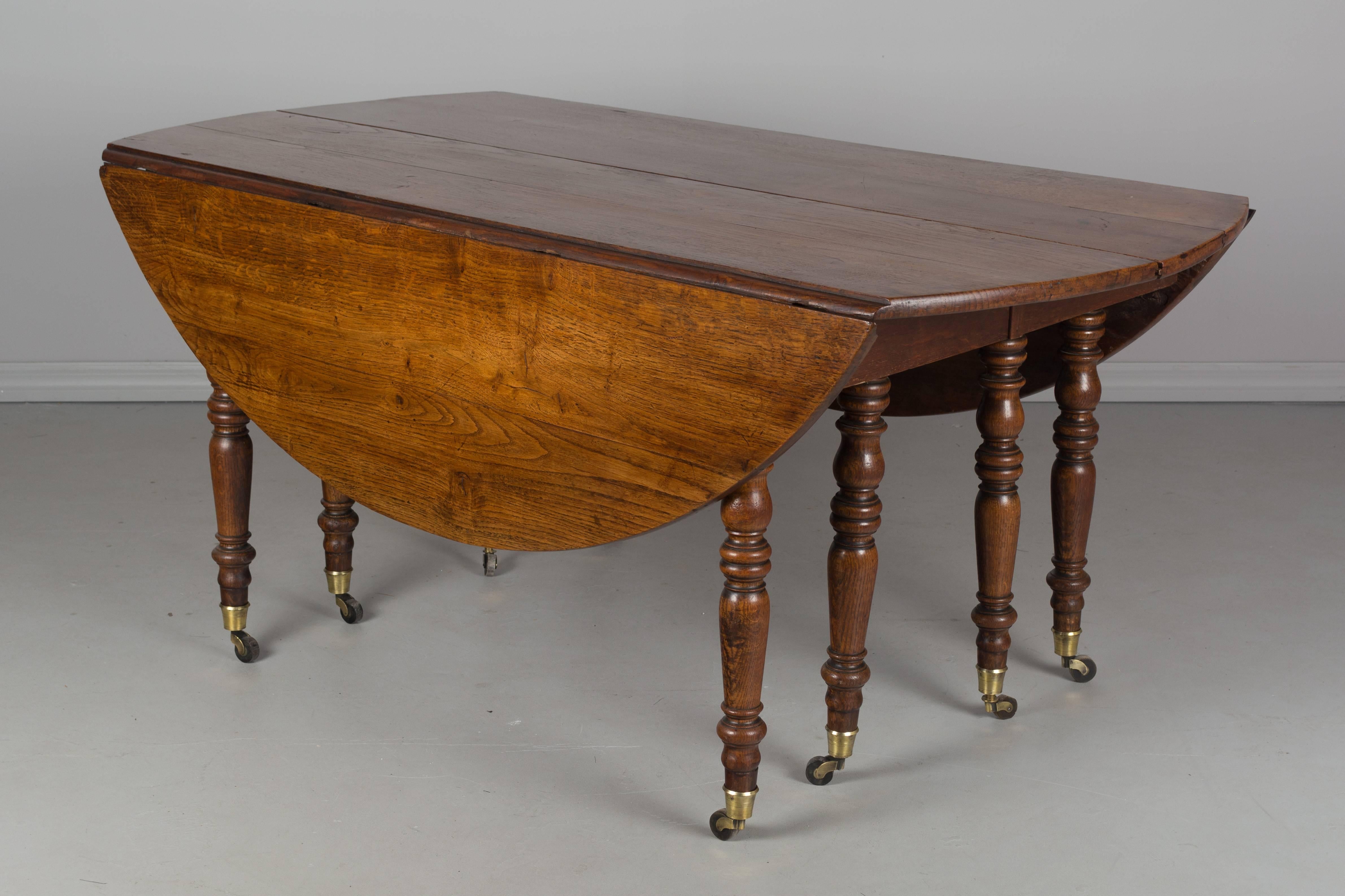 19th c. Louis Philippe Dining Table with extensions 2