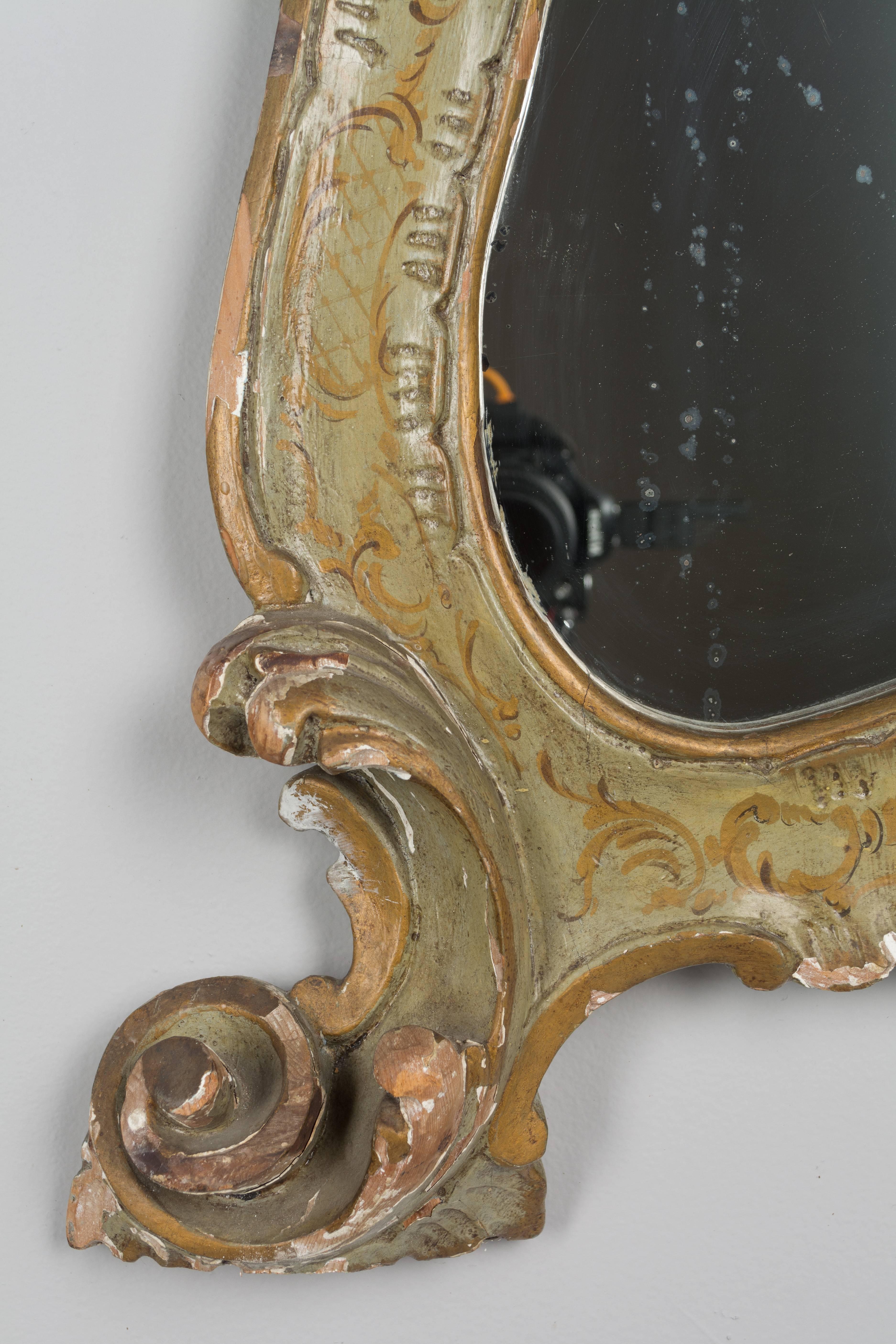 19th Century Venetian Painted Mirror 2