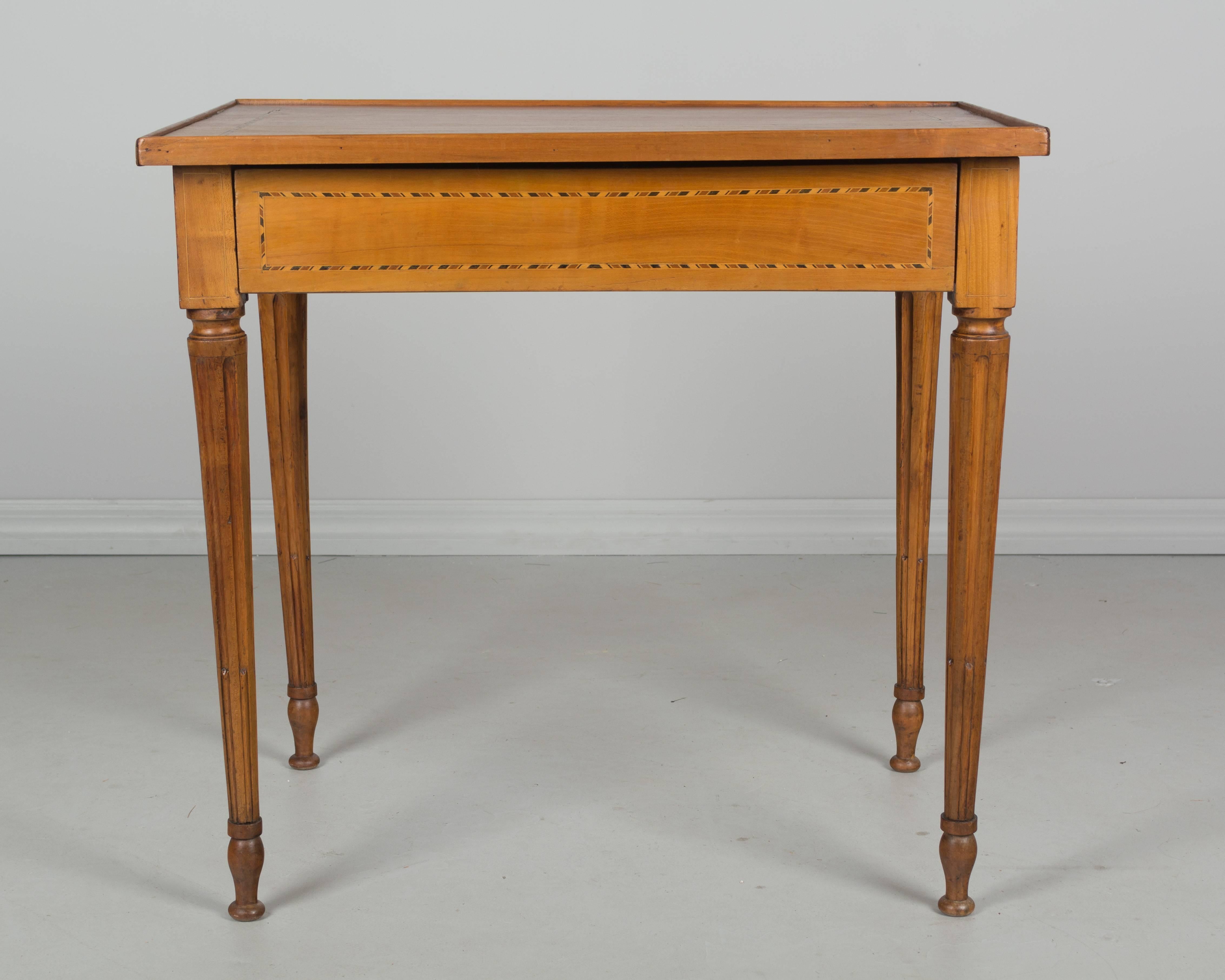 Cherry 19th Century Louis XVI Style Side Table
