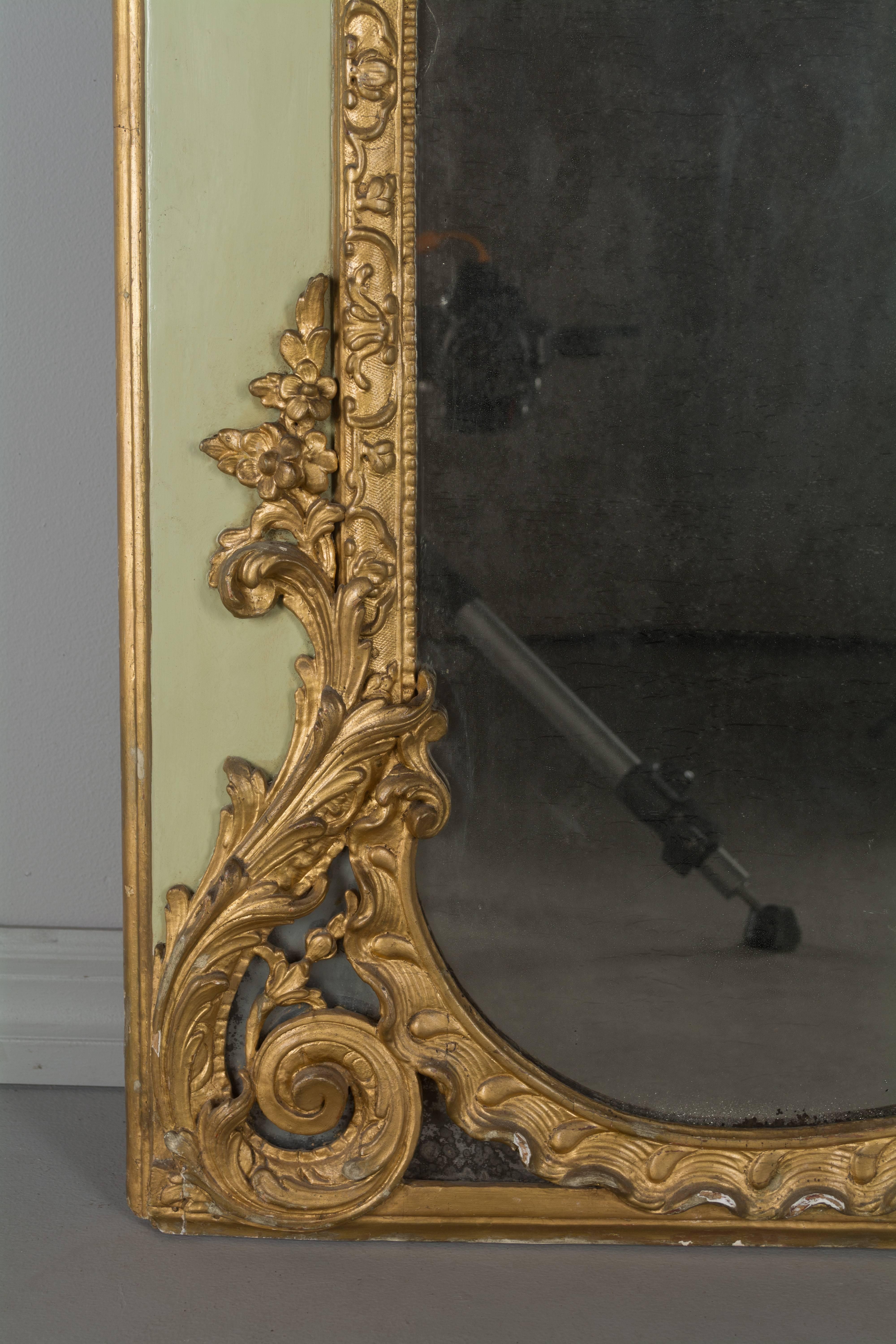 18th Century and Earlier Louis XVI French Trumeau Mirror