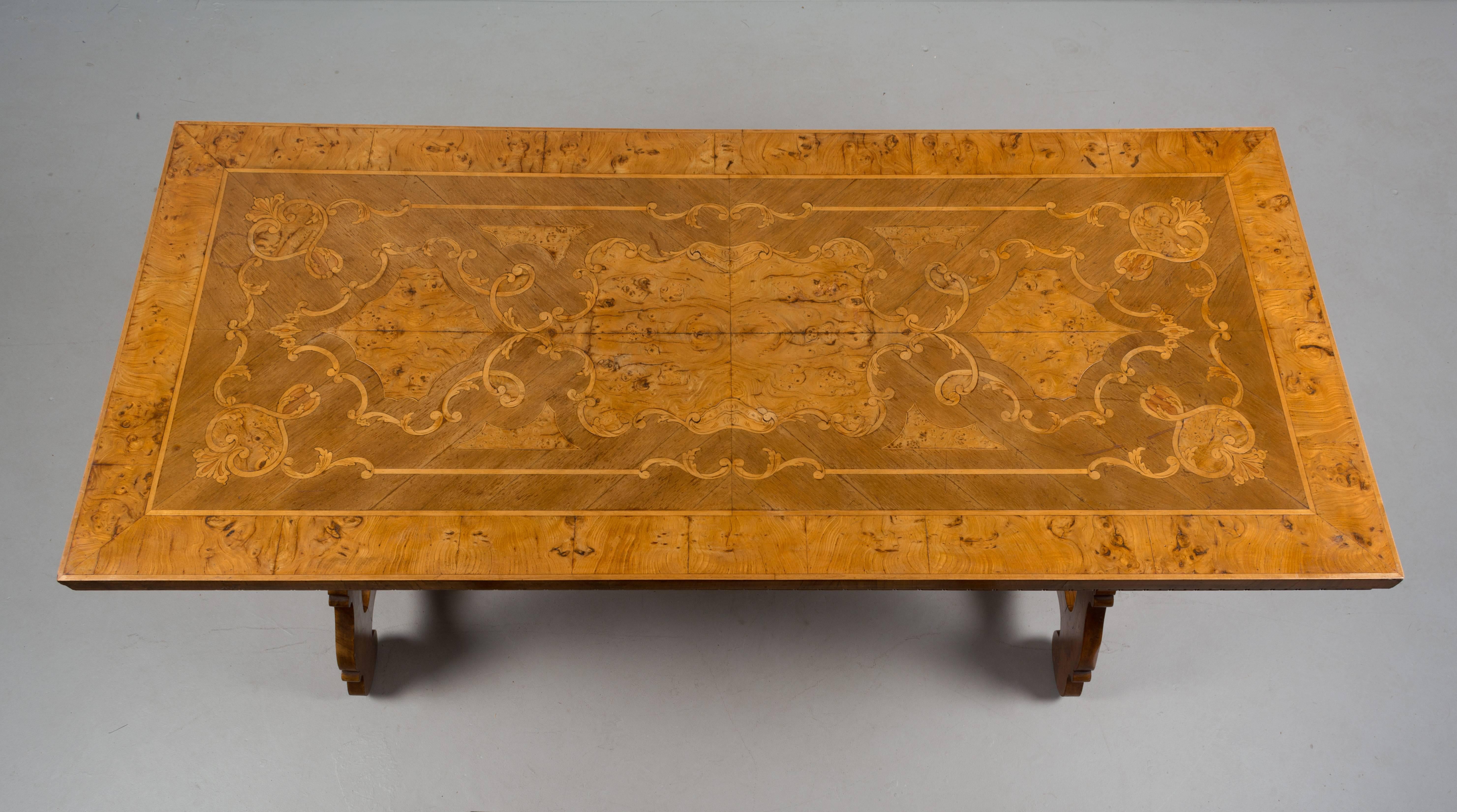 French Spanish Baroque Style Center Table