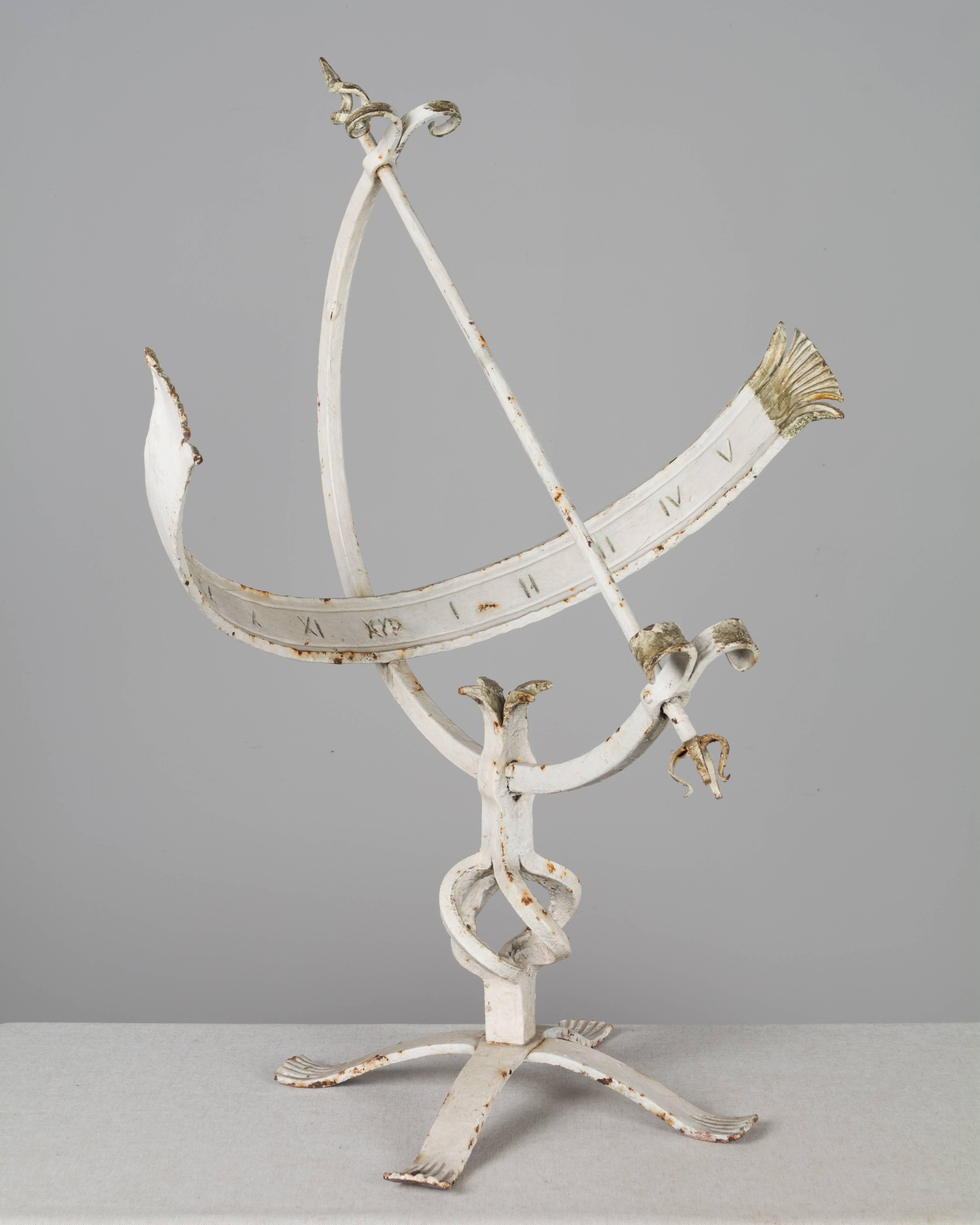 Country French Wrought Iron Sundial