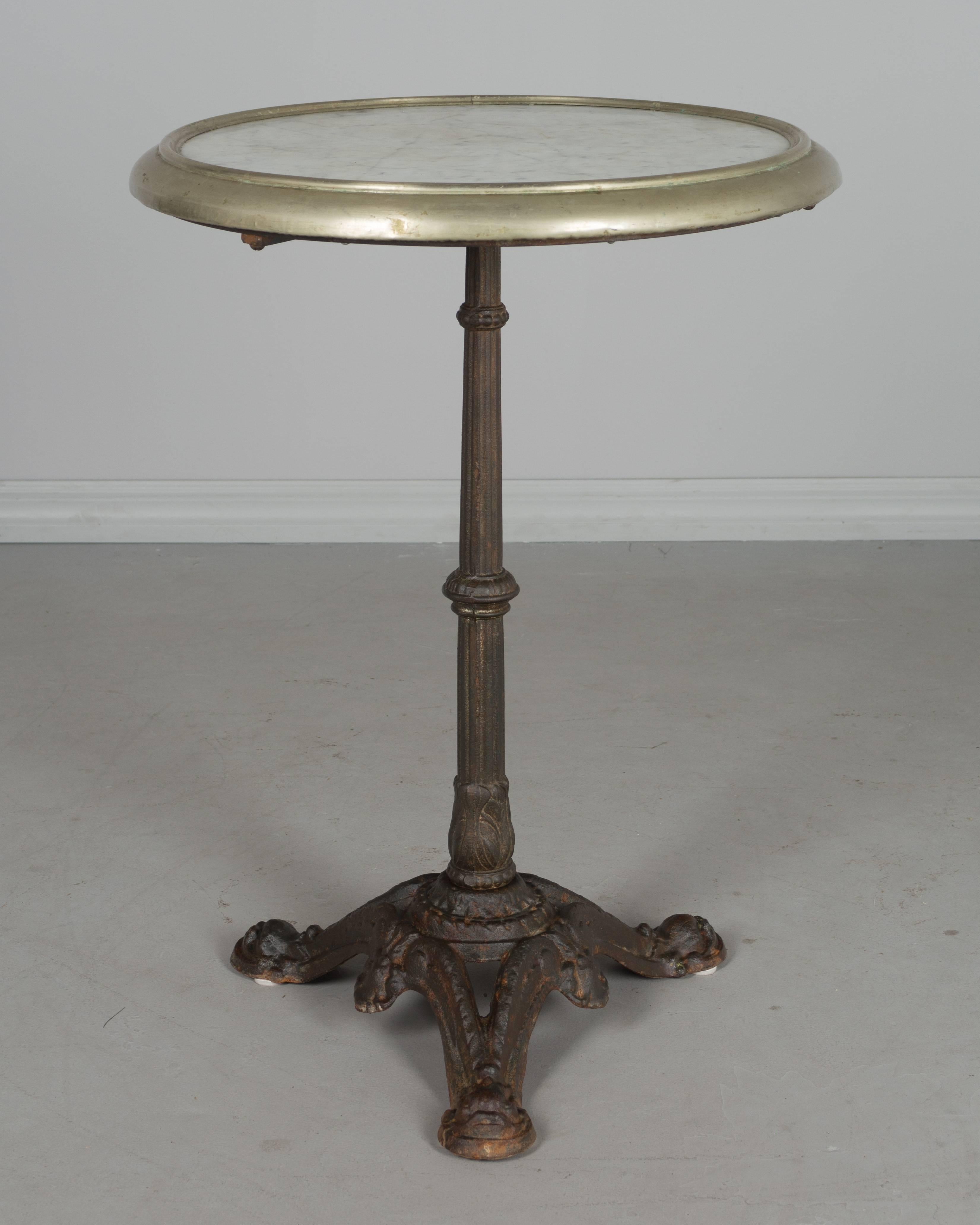 19th Century French Cast Iron Bistro Table 1