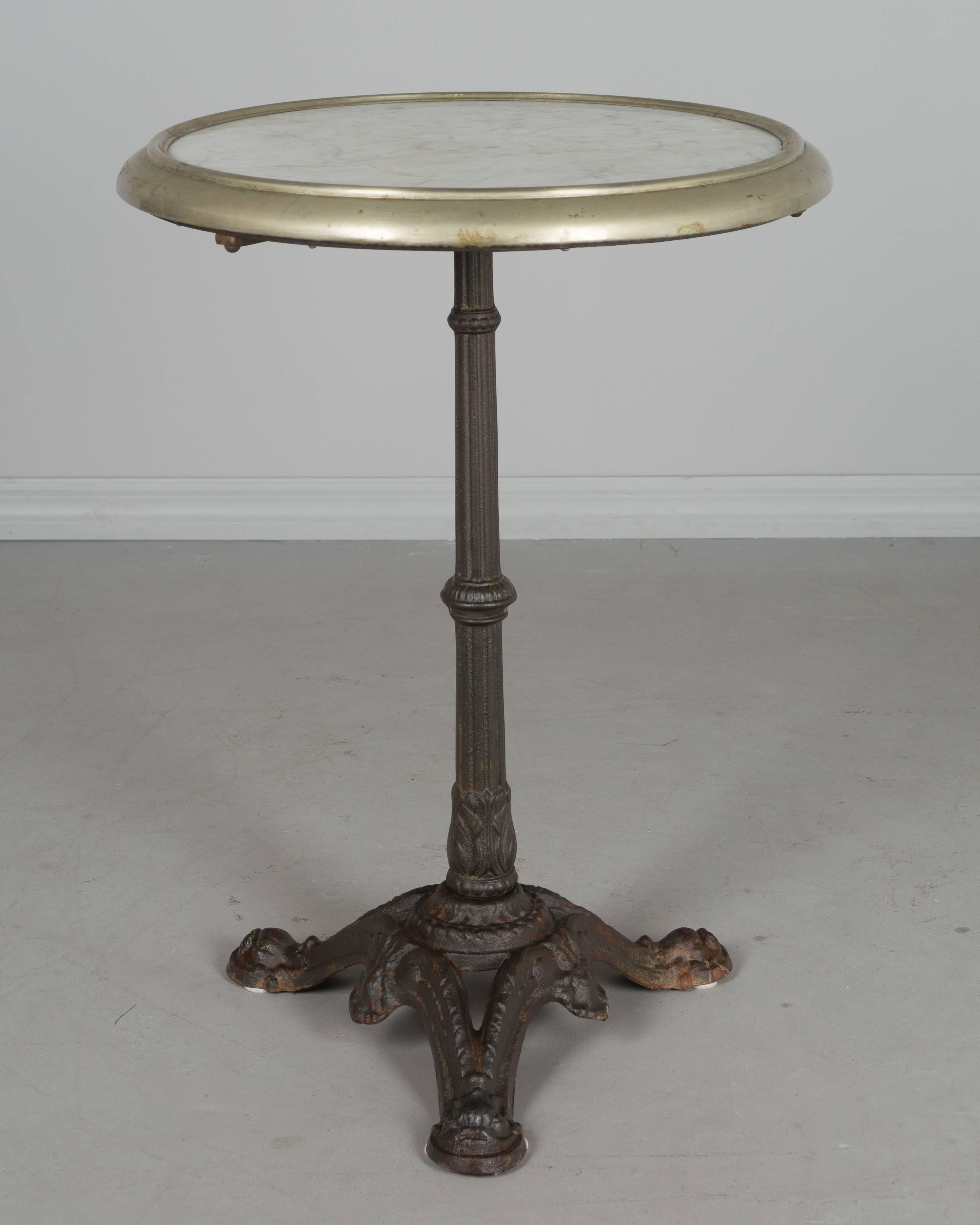 Country 19th Century French Cast Iron Bistro Table