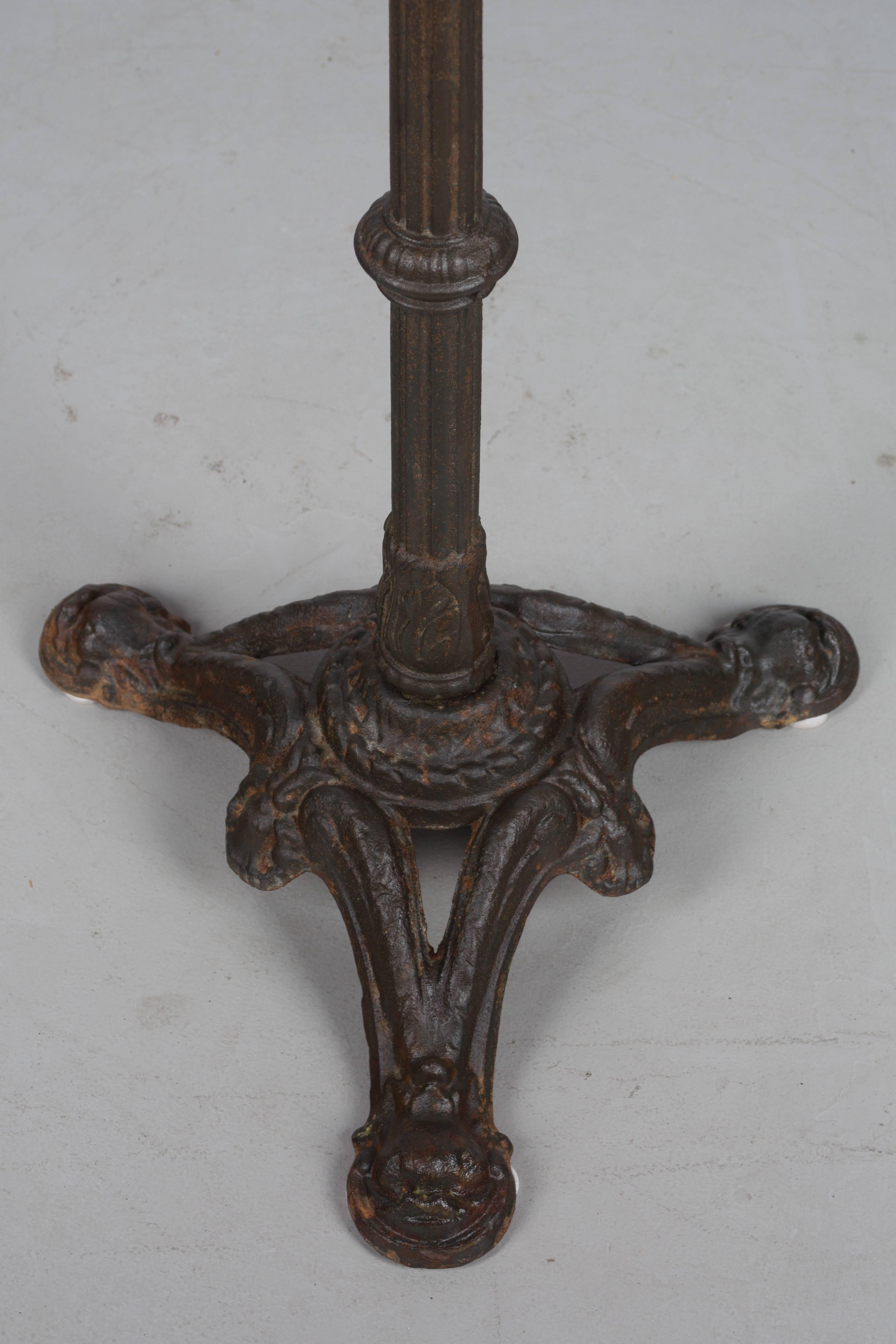 19th Century French Cast Iron Bistro Table 3