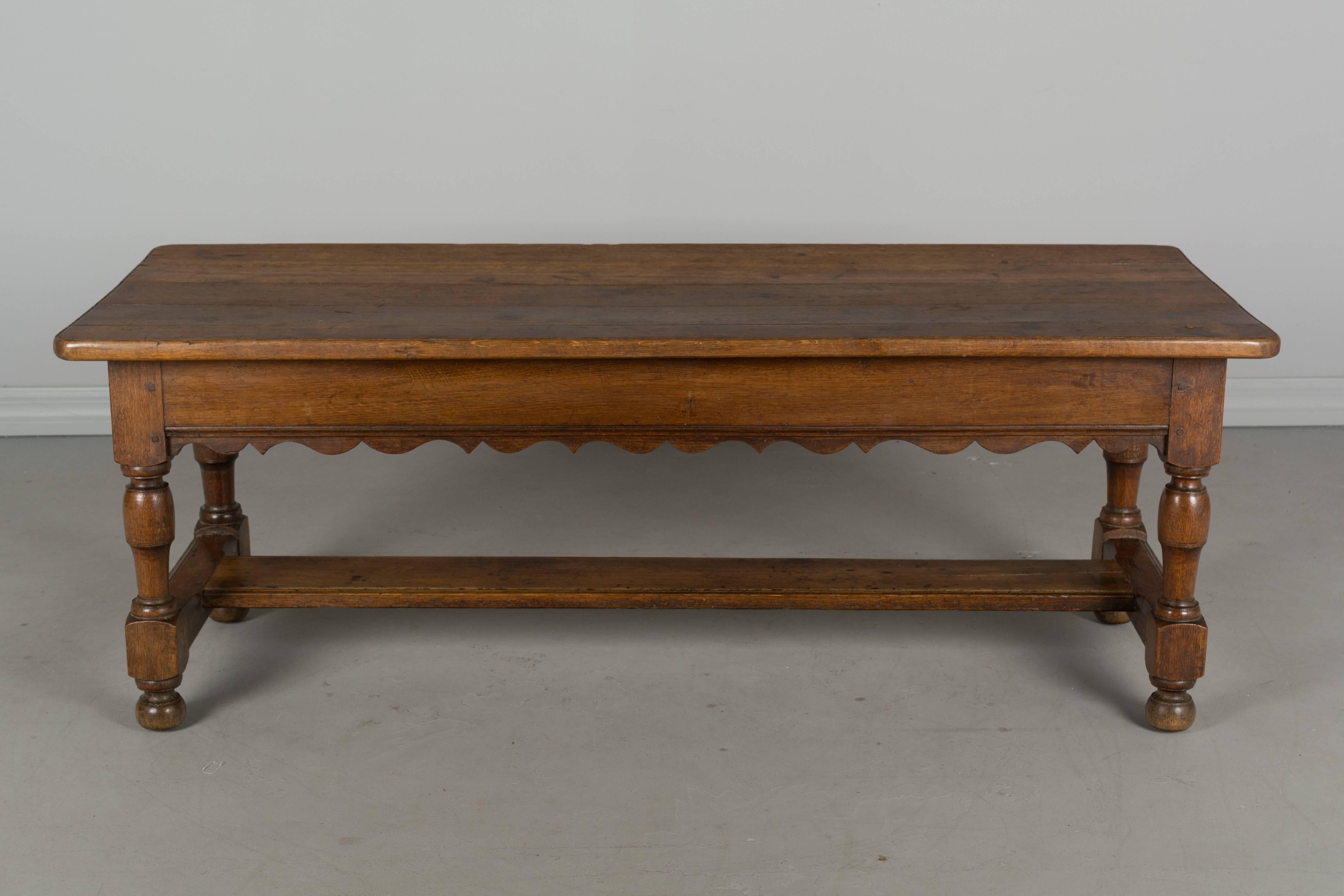 Hand-Crafted 19th Century Country French Oak Bench