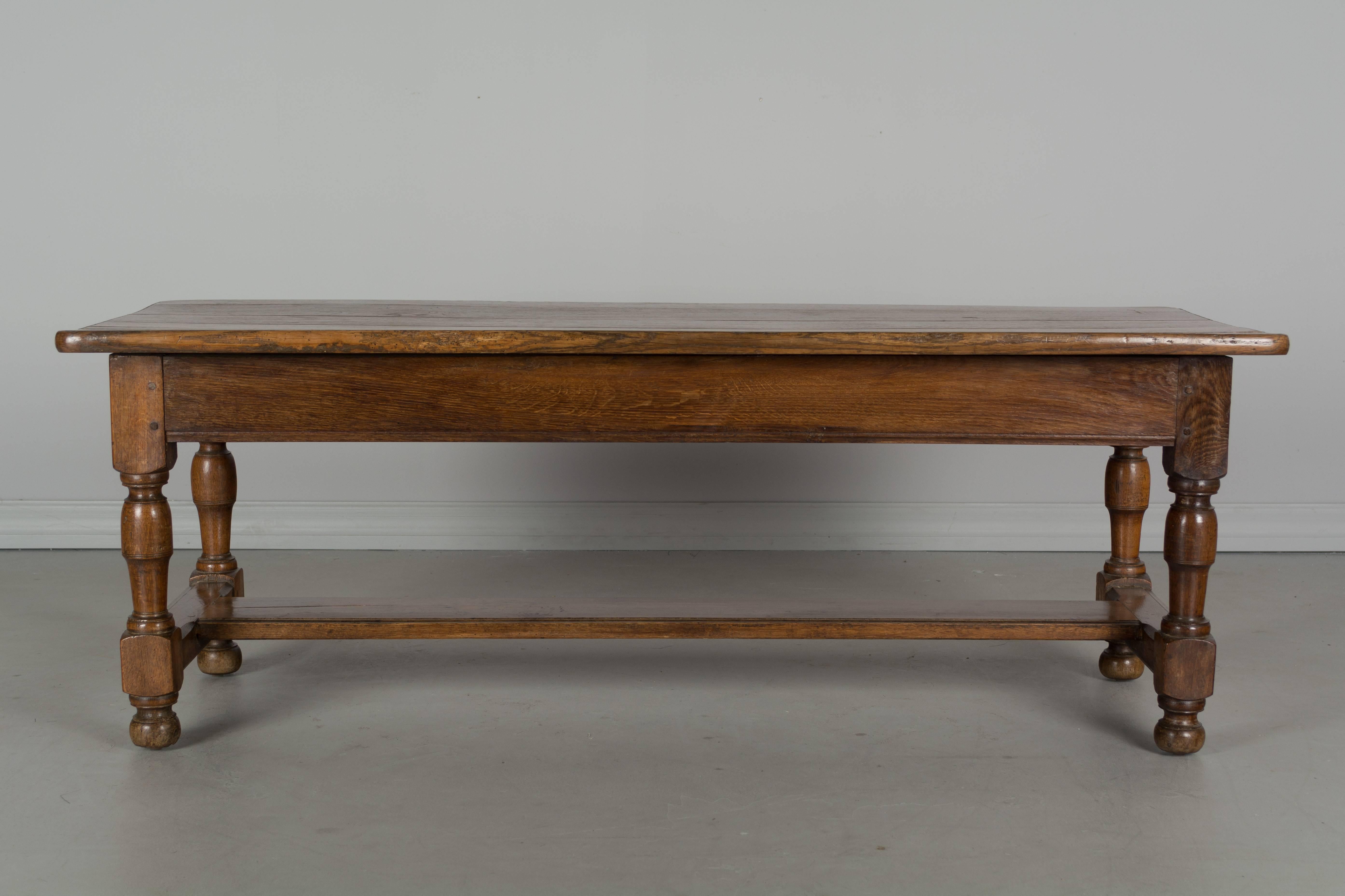 19th Century Country French Oak Bench 3