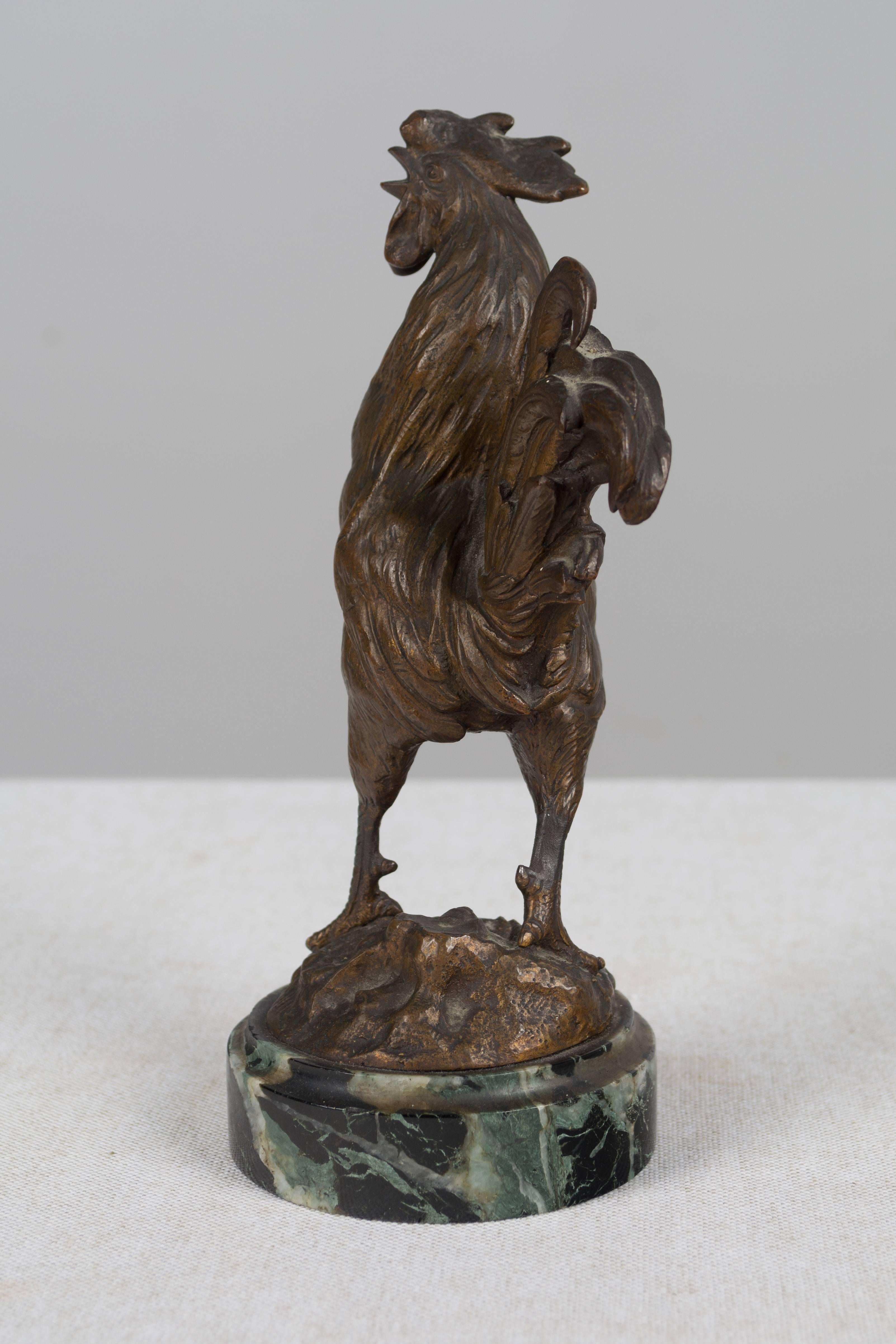 19th Century French Bronze Rooster by Charles Paillet 2
