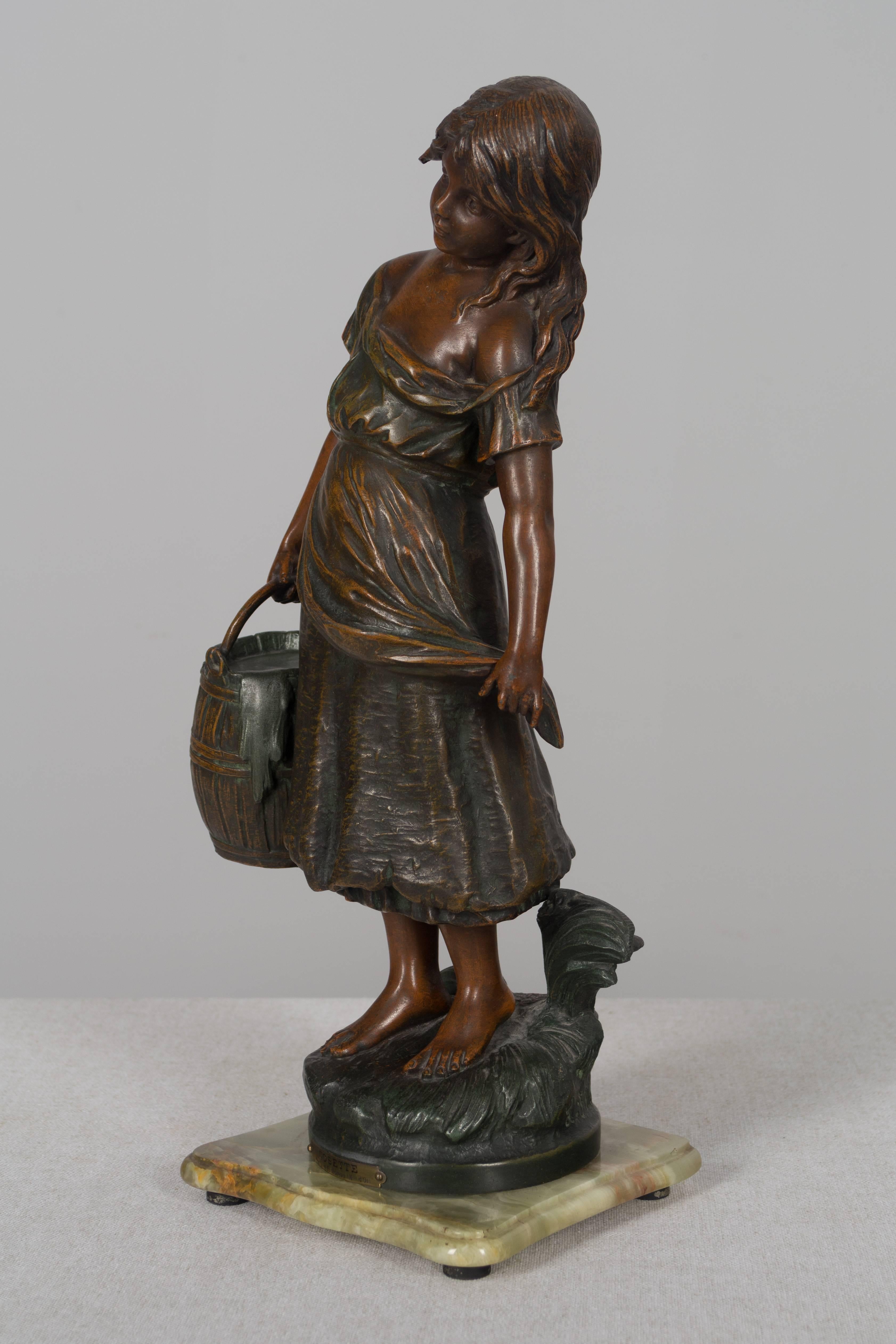 19th Century French Sculpture of Cosette 1