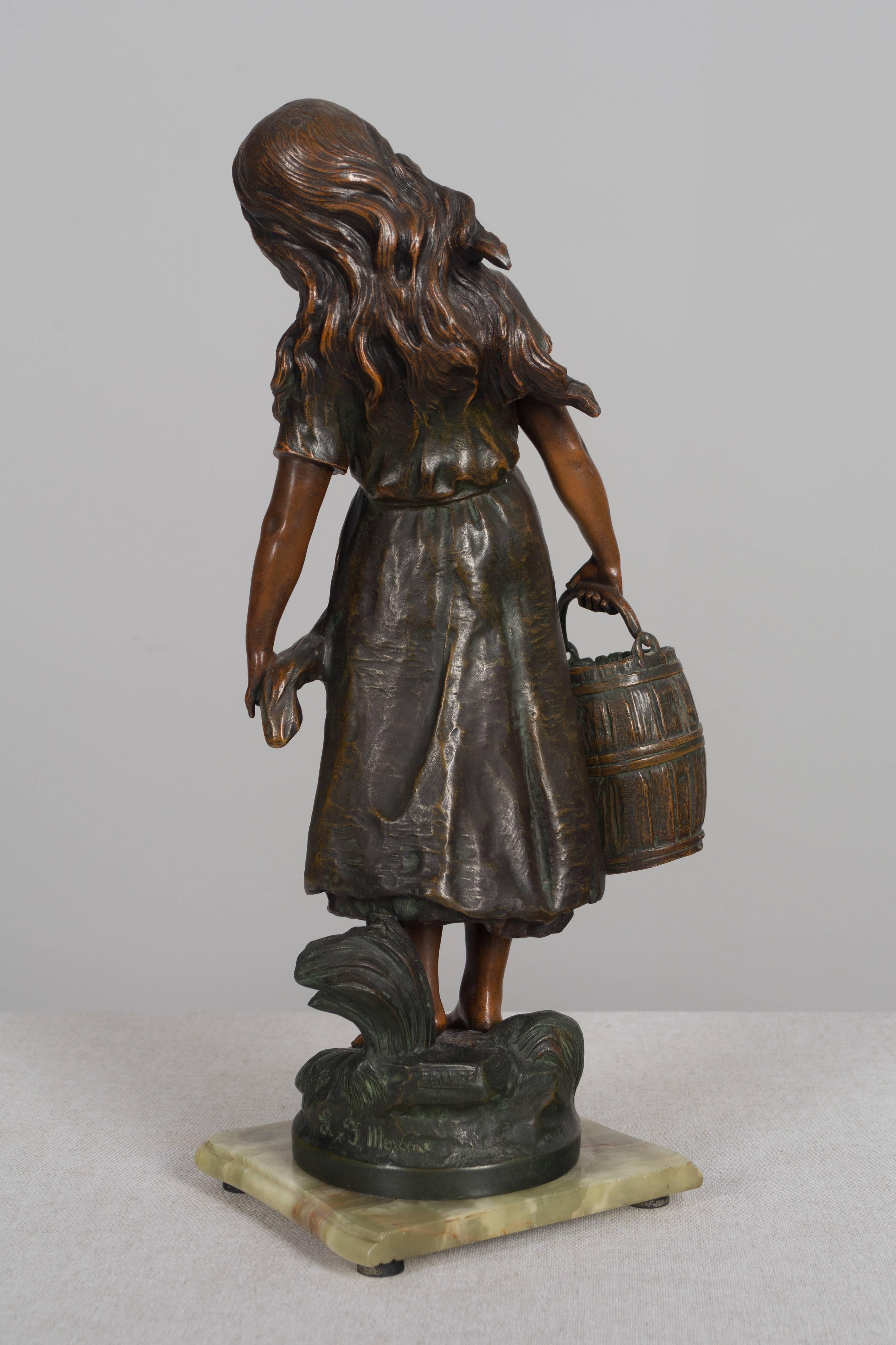 19th Century French Sculpture of Cosette 2