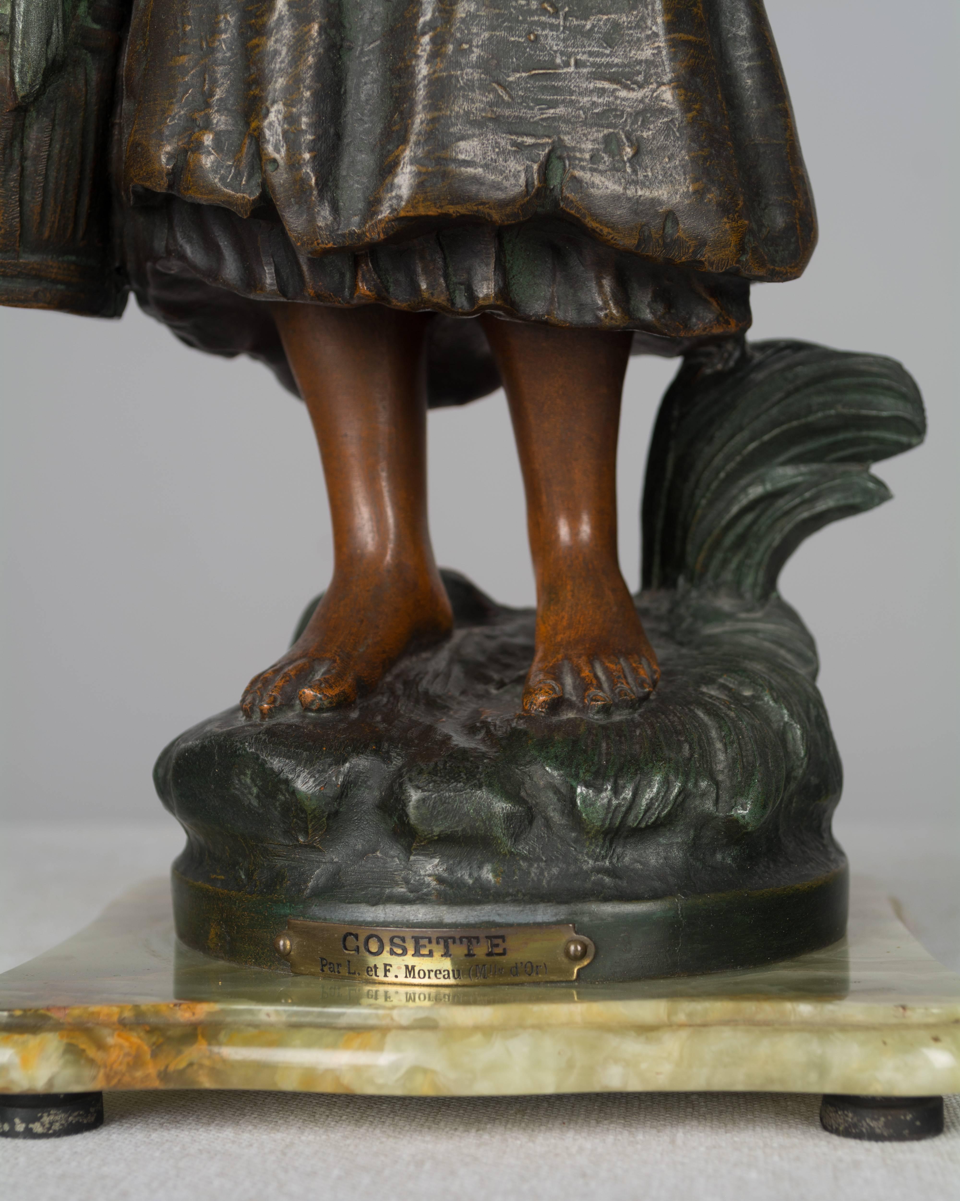 19th Century French Sculpture of Cosette 4