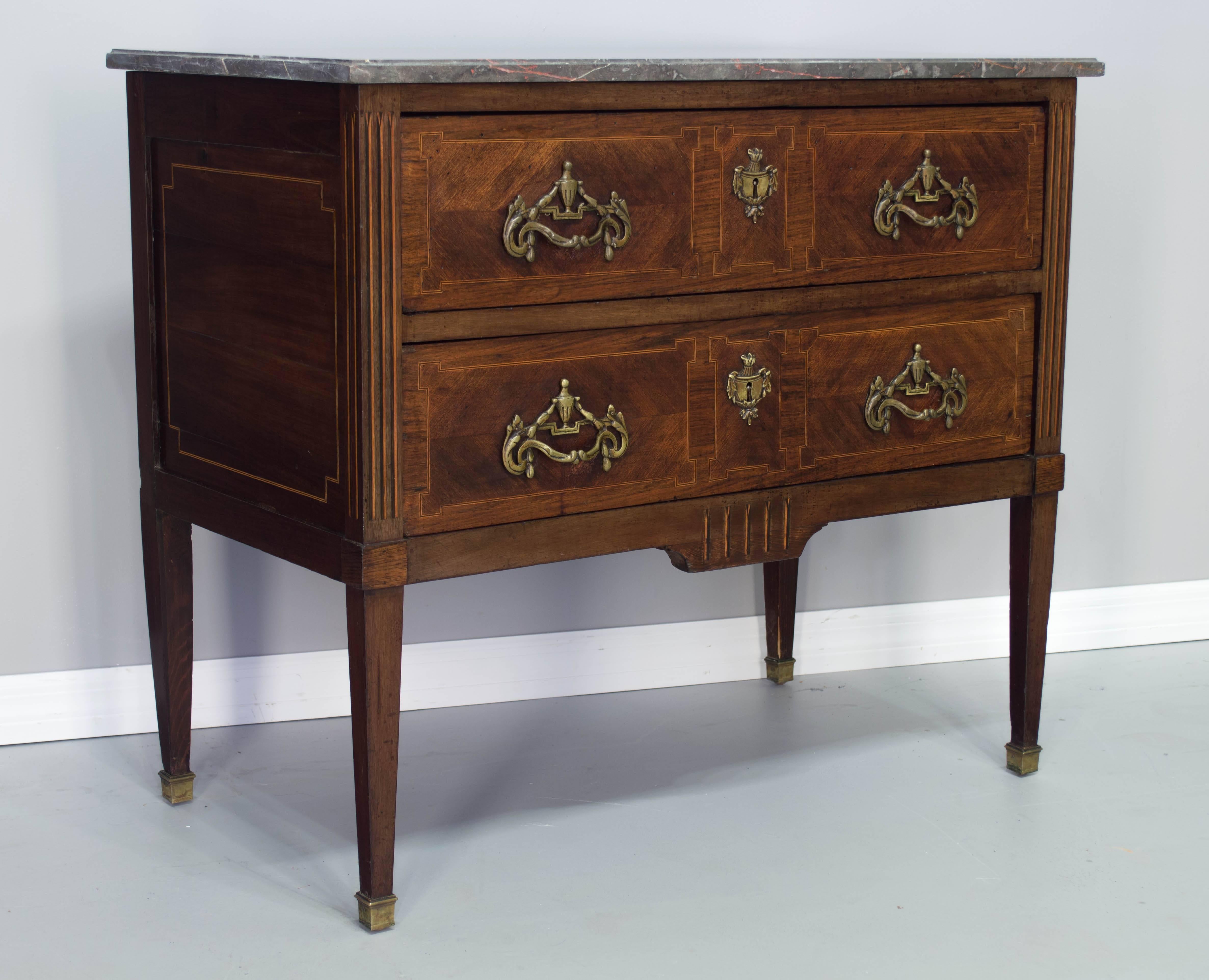 19th Century Louis XVI Style Commode or Chest of Drawers 2