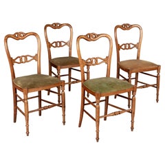 19th Century French Parlor Chairs, Set of four