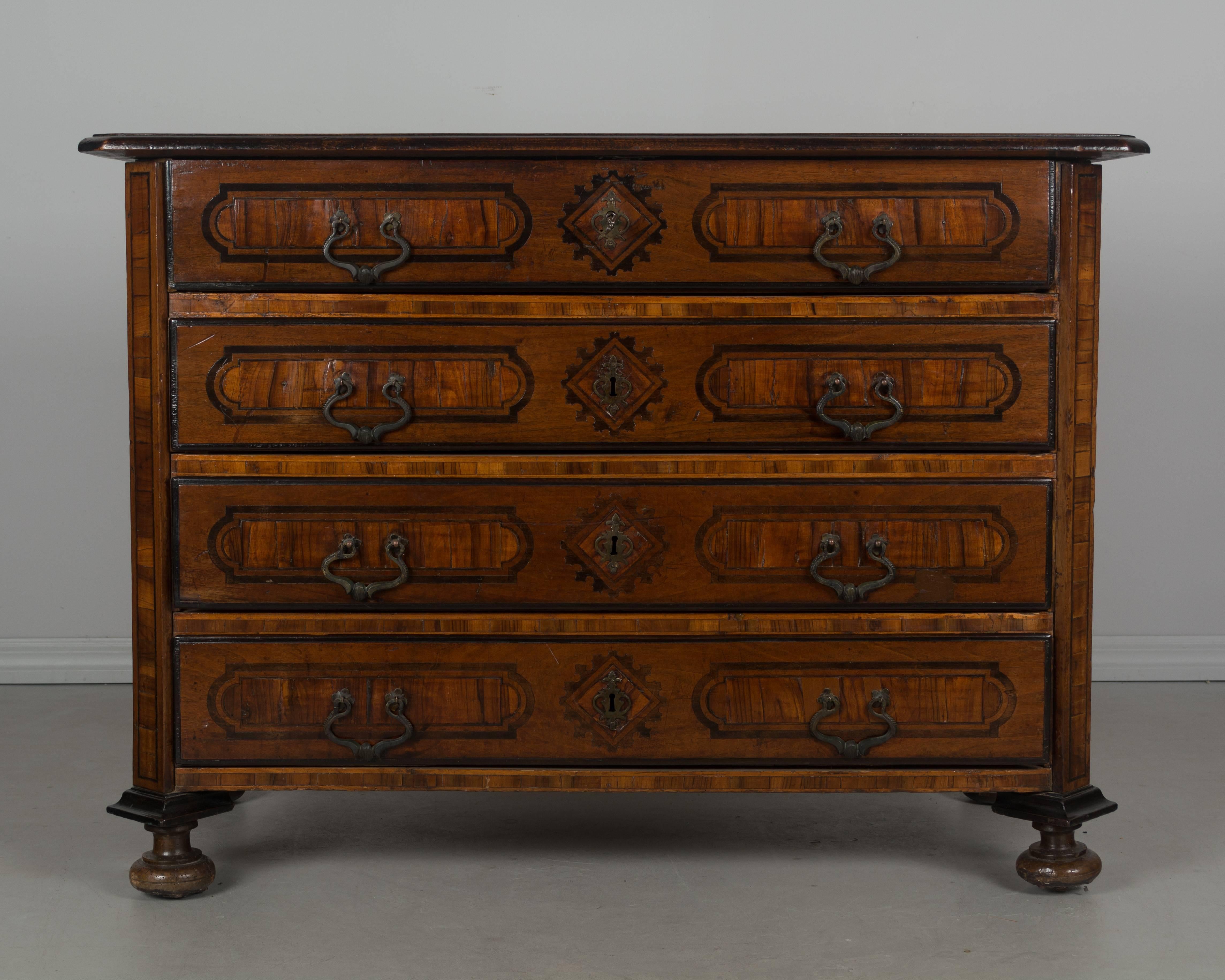 Italian Marquetry Commode or Secretaire In Good Condition In Winter Park, FL