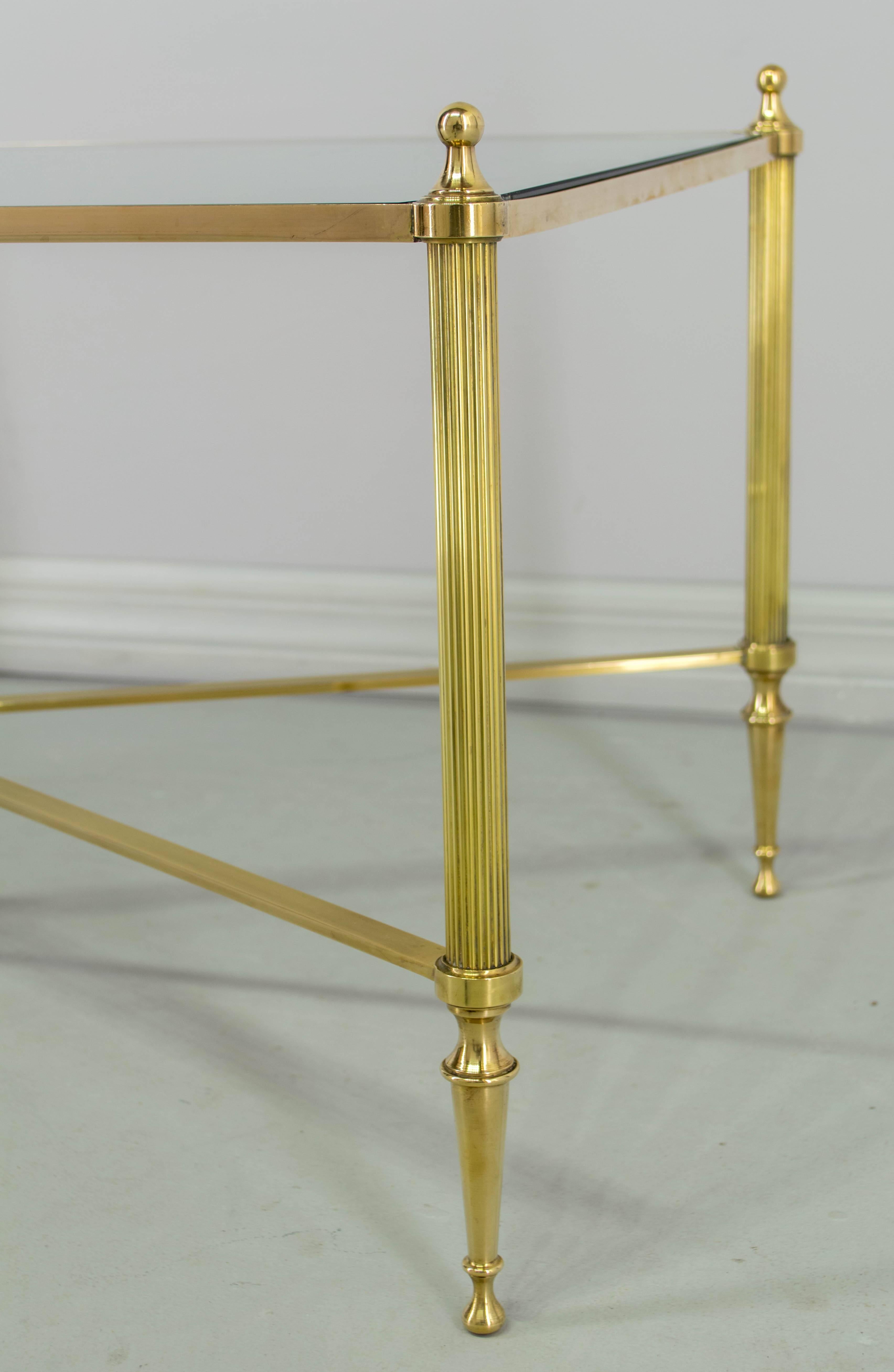 French Brass Cocktail or Coffee Table 2